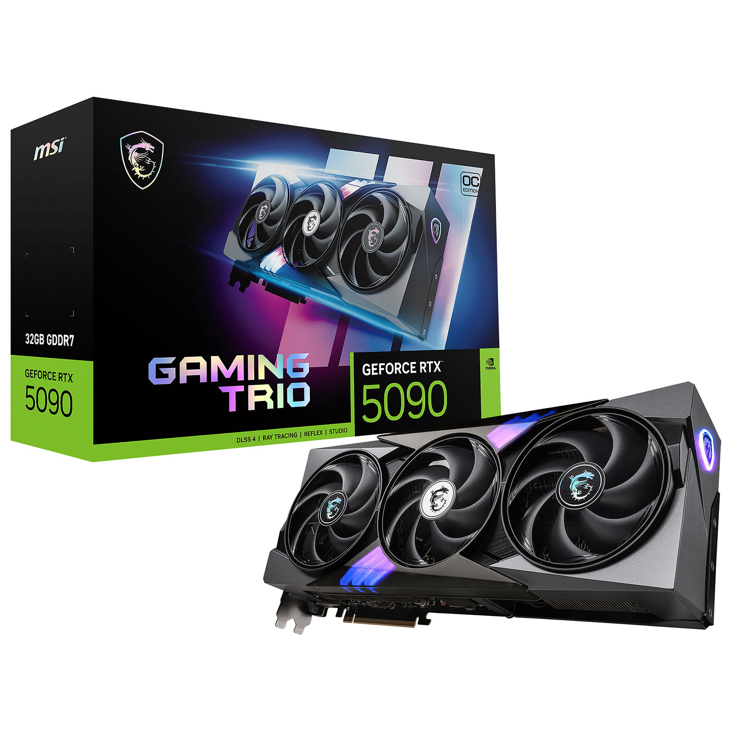 MSI Gaming Trio GeForce RTX 5090 OC 32GB GDDR7 Video Card