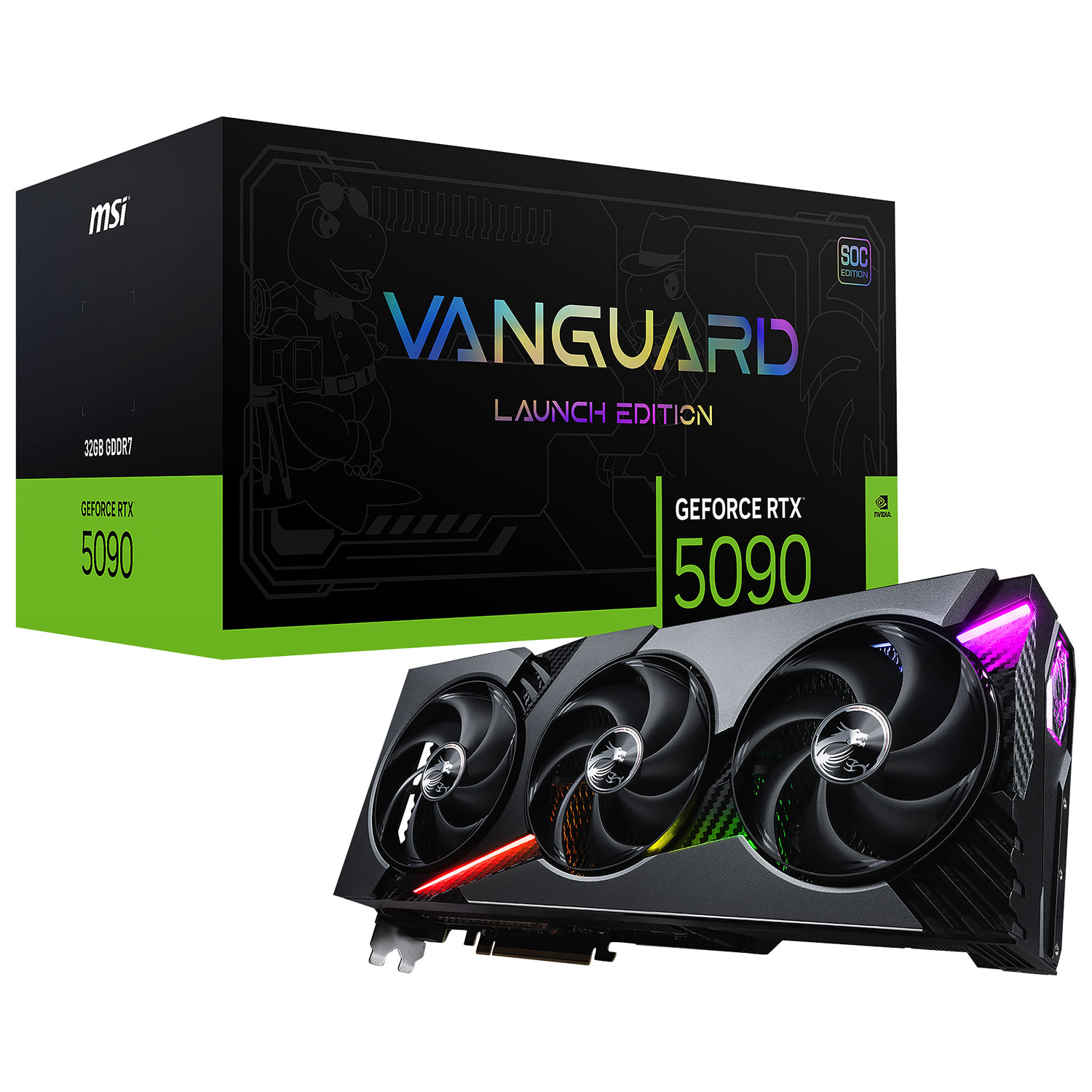 MSI Vanguard GeForce RTX 5090 32GB GDDR7 Video Card