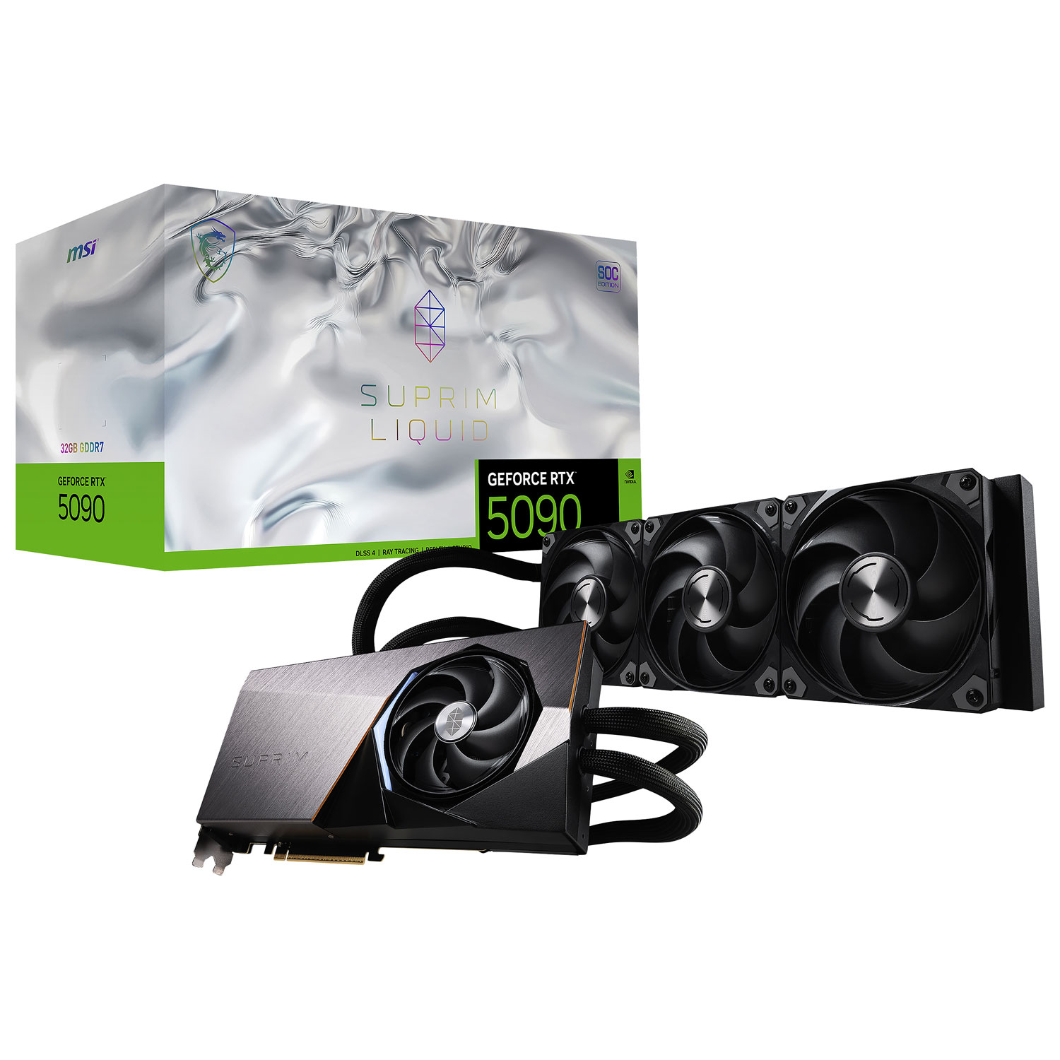 MSI Suprim Liquid GeForce RTX 5090 32GB GDDR7 Video Card