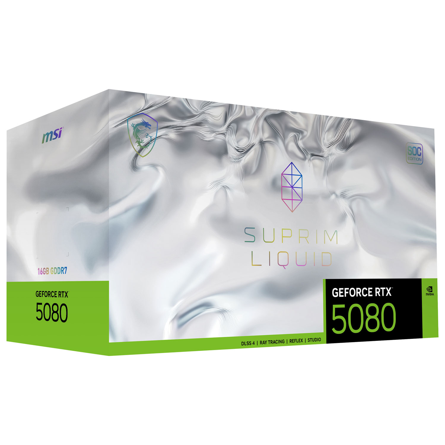 MSI GeForce RTX 5080 Suprim Liquid 16GB GDDR7 Video Card