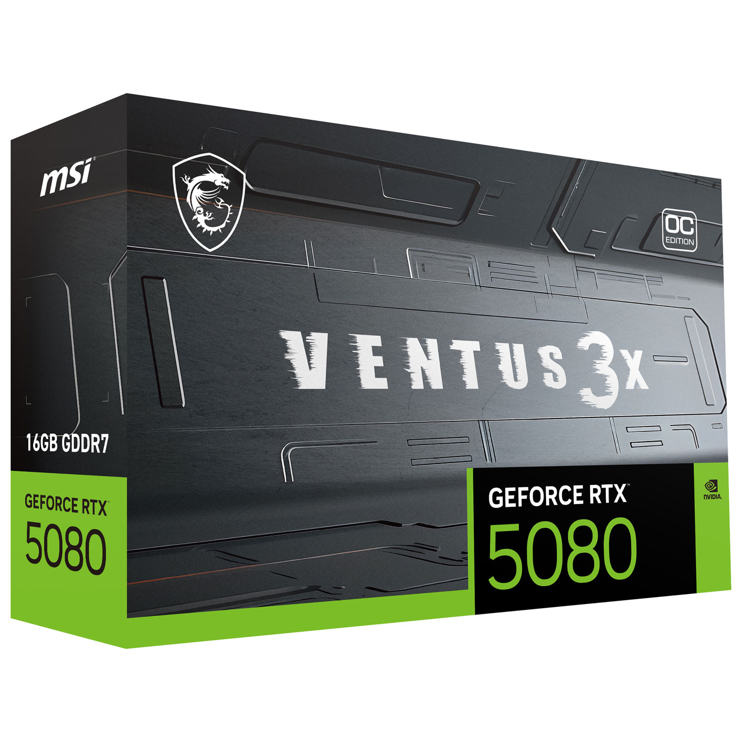 MSI GeForce RTX 5080 Ventus 3X OC PLUS 16GB GDDR7 Video Card
