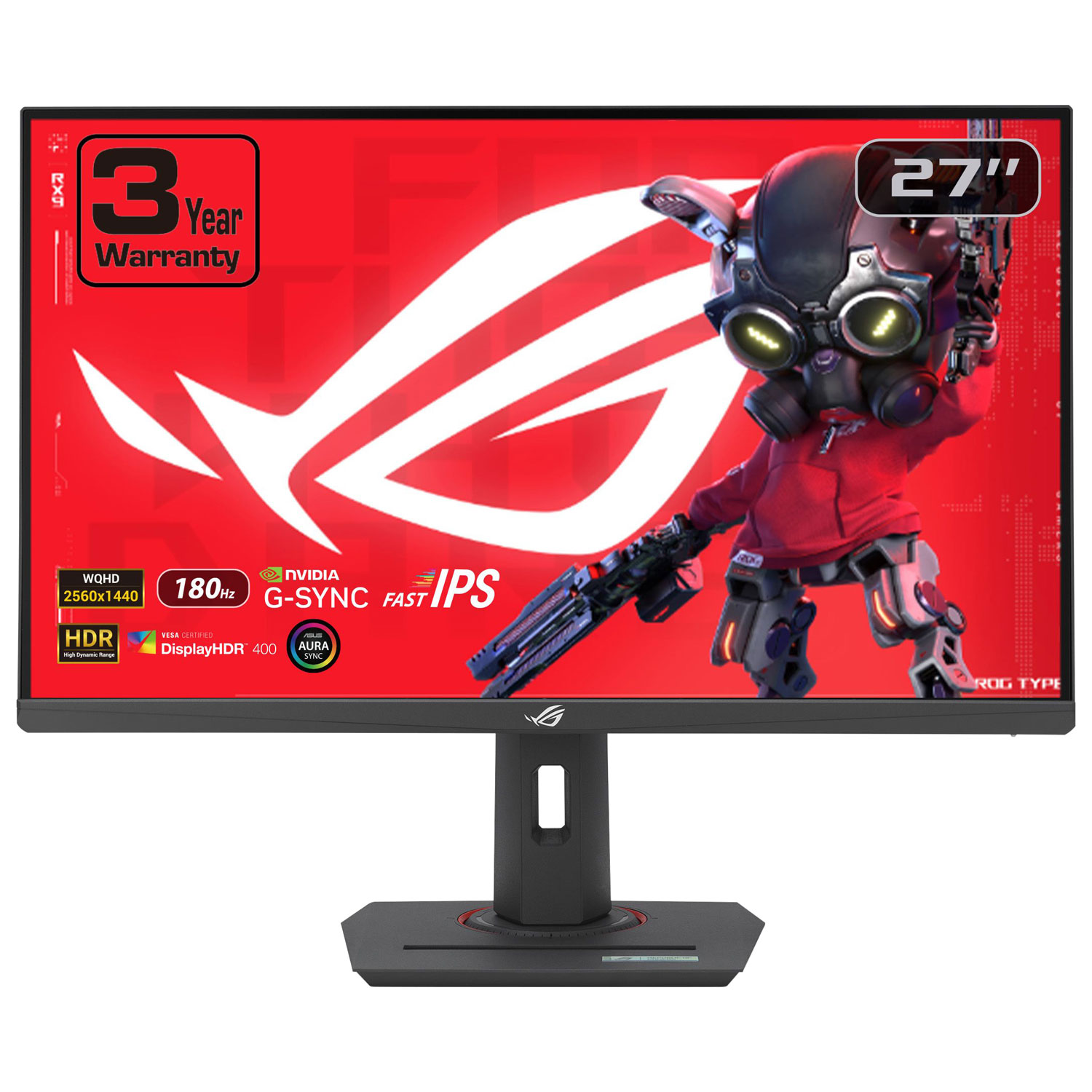 ASUS ROG Strix 27" QHD 180Hz 1ms GTG IPS LED Gaming Monitor