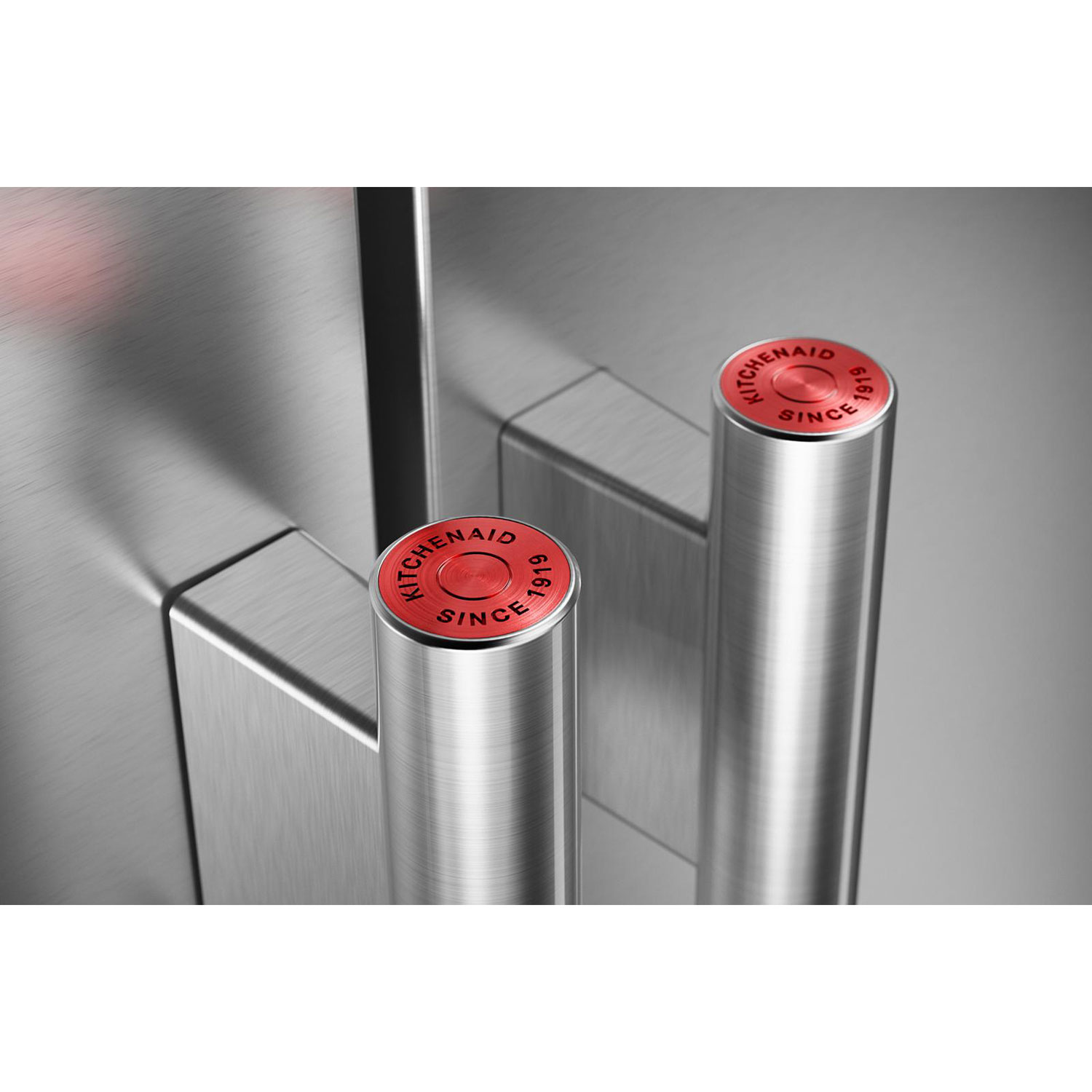 Réfrigérateur congélateur juxtaposé 36 po 20,6 pi³ avec distributeur d'eau et de glace de KitchenAid - Inox résistant aux traces de doigts