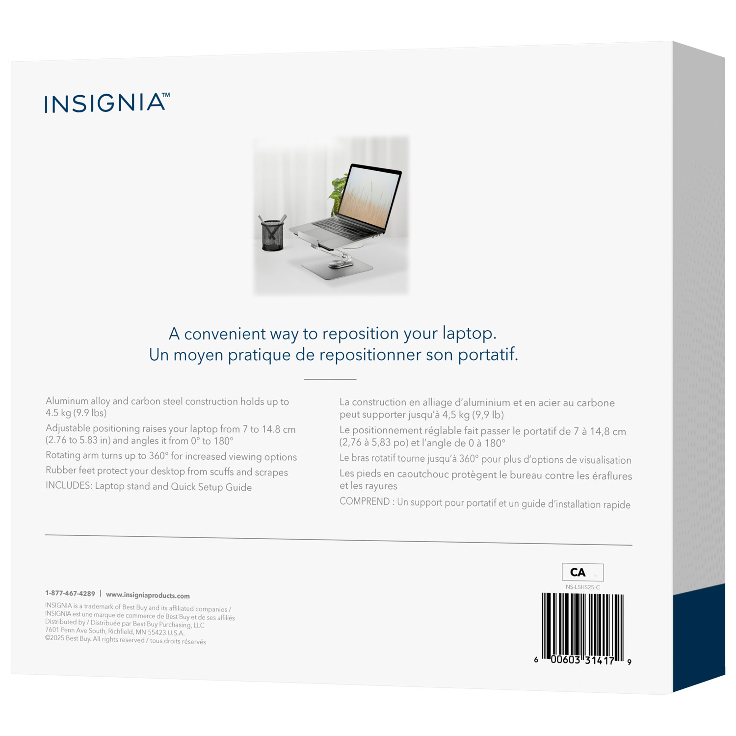 Insignia Adjustable Laptop Stand - Only at Best Buy