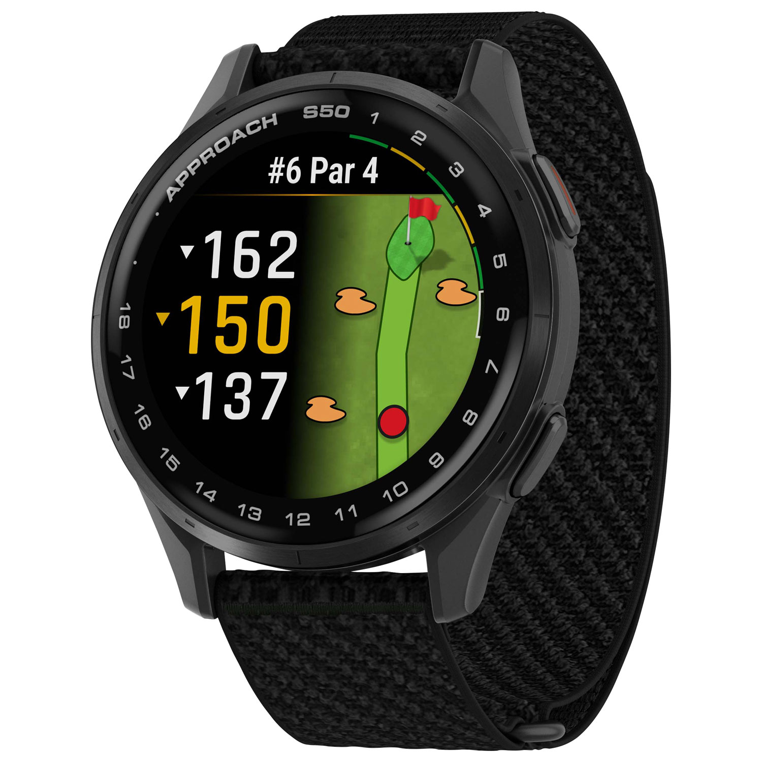 Garmin Approach S50 45mm AMOLED GPS Golf Smartwatch - Black