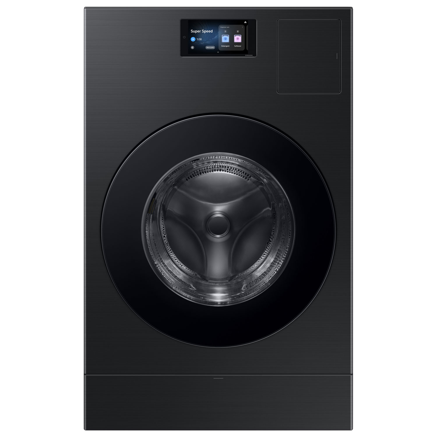 Samsung 6.1 Cu. Ft. Vented Electric Washer & Dryer Combo - Brushed Black