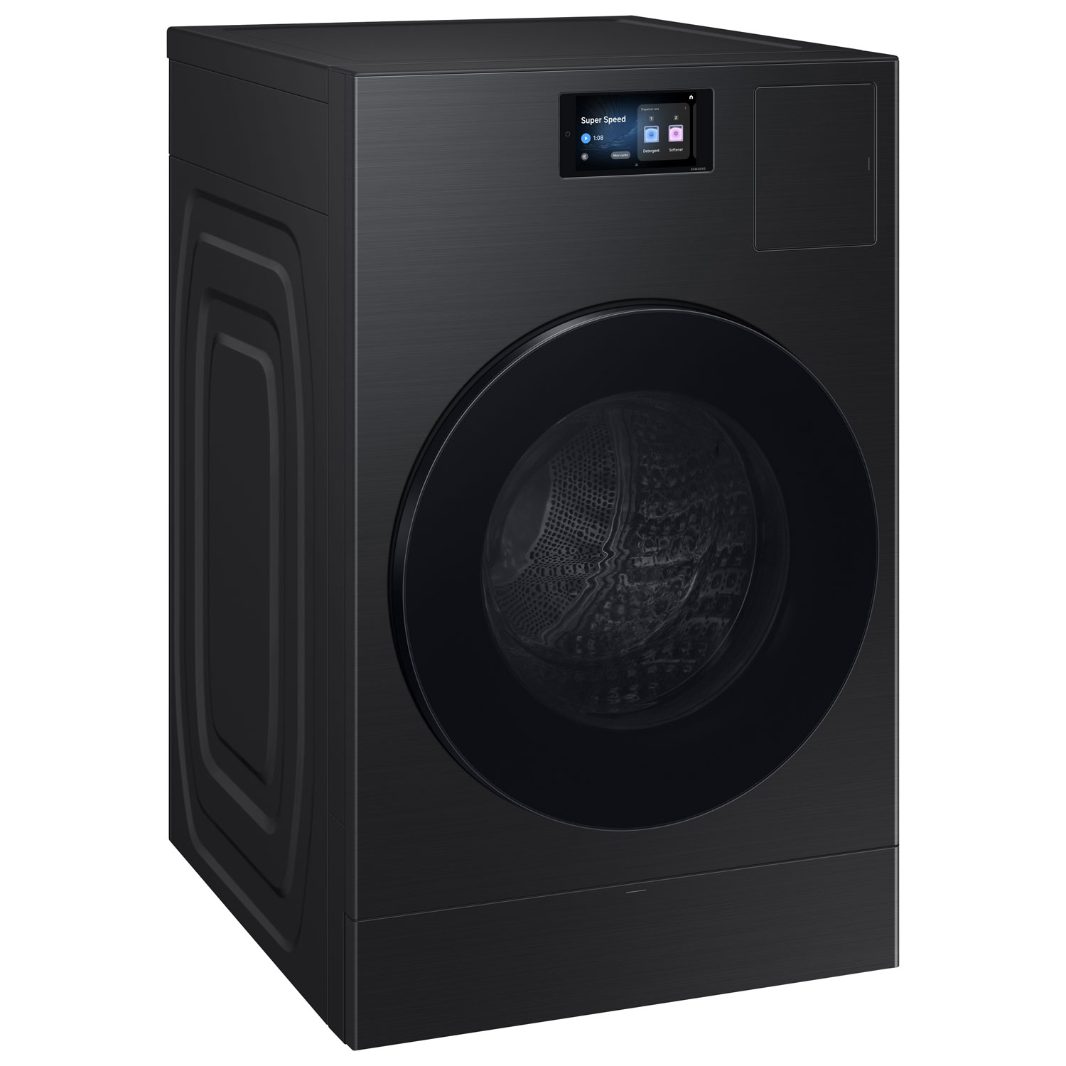 Samsung 6.1 Cu. Ft. Vented Electric Washer & Dryer Combo - Brushed Black