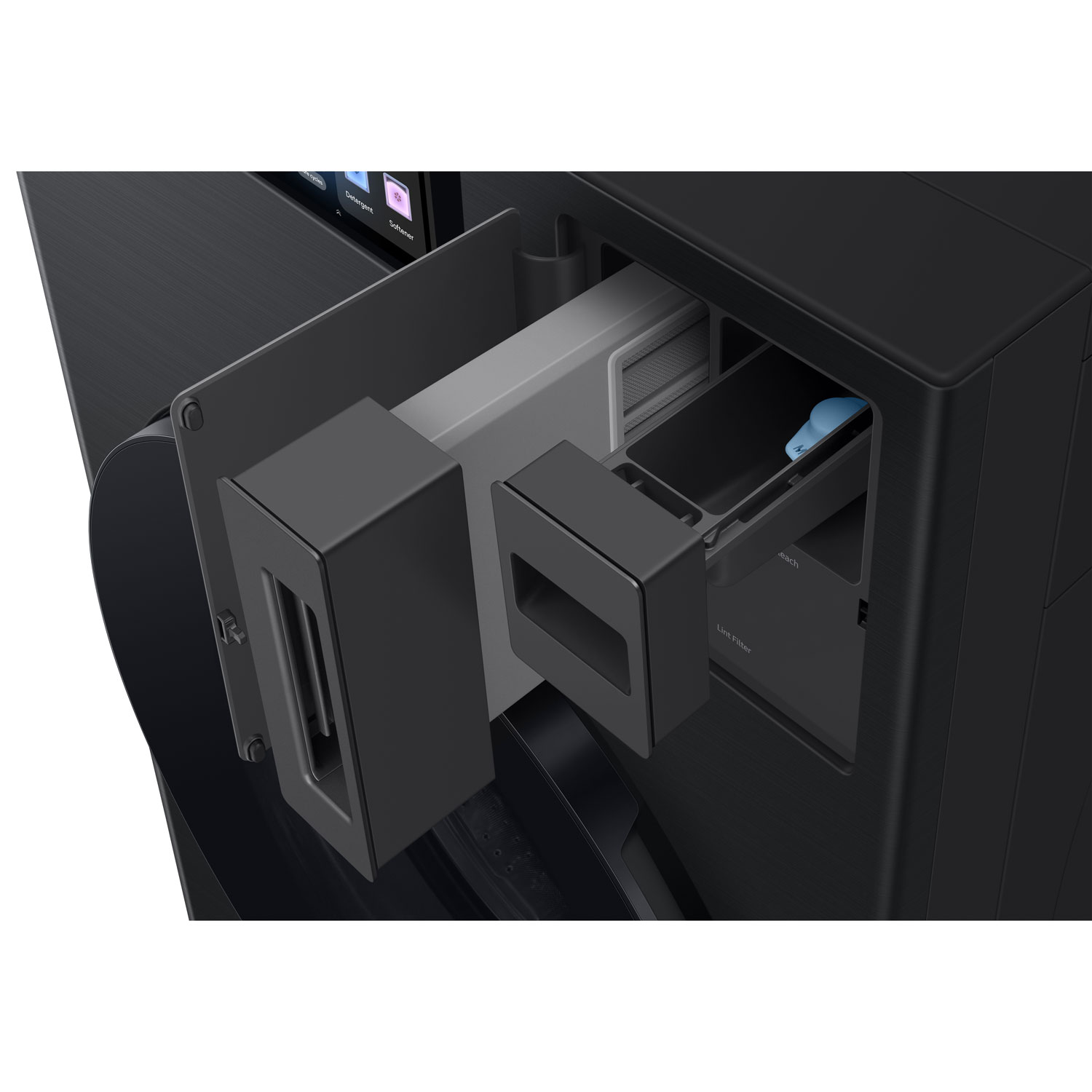 Samsung 6.1 Cu. Ft. Vented Electric Washer & Dryer Combo - Brushed Black