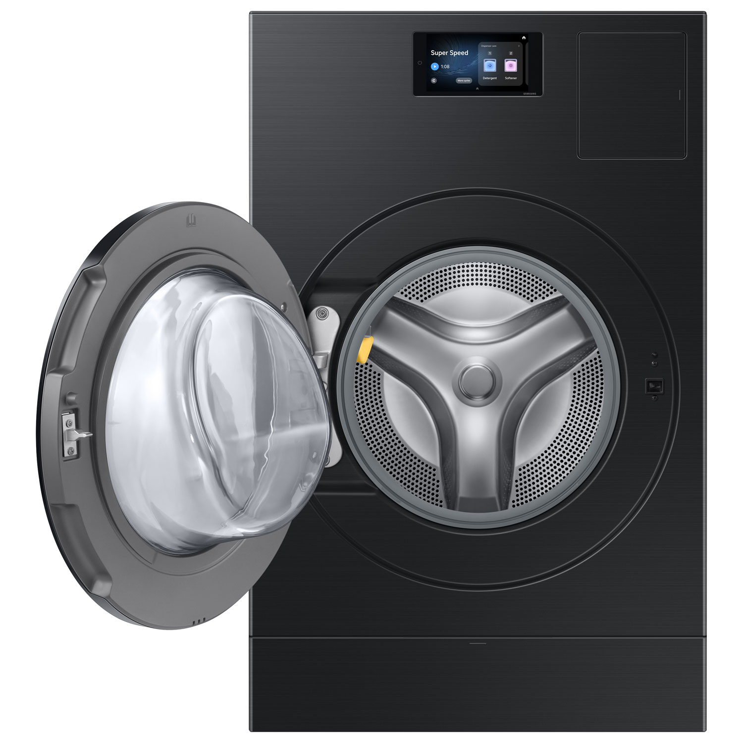 Samsung 6.1 Cu. Ft. Vented Electric Washer & Dryer Combo - Brushed Black