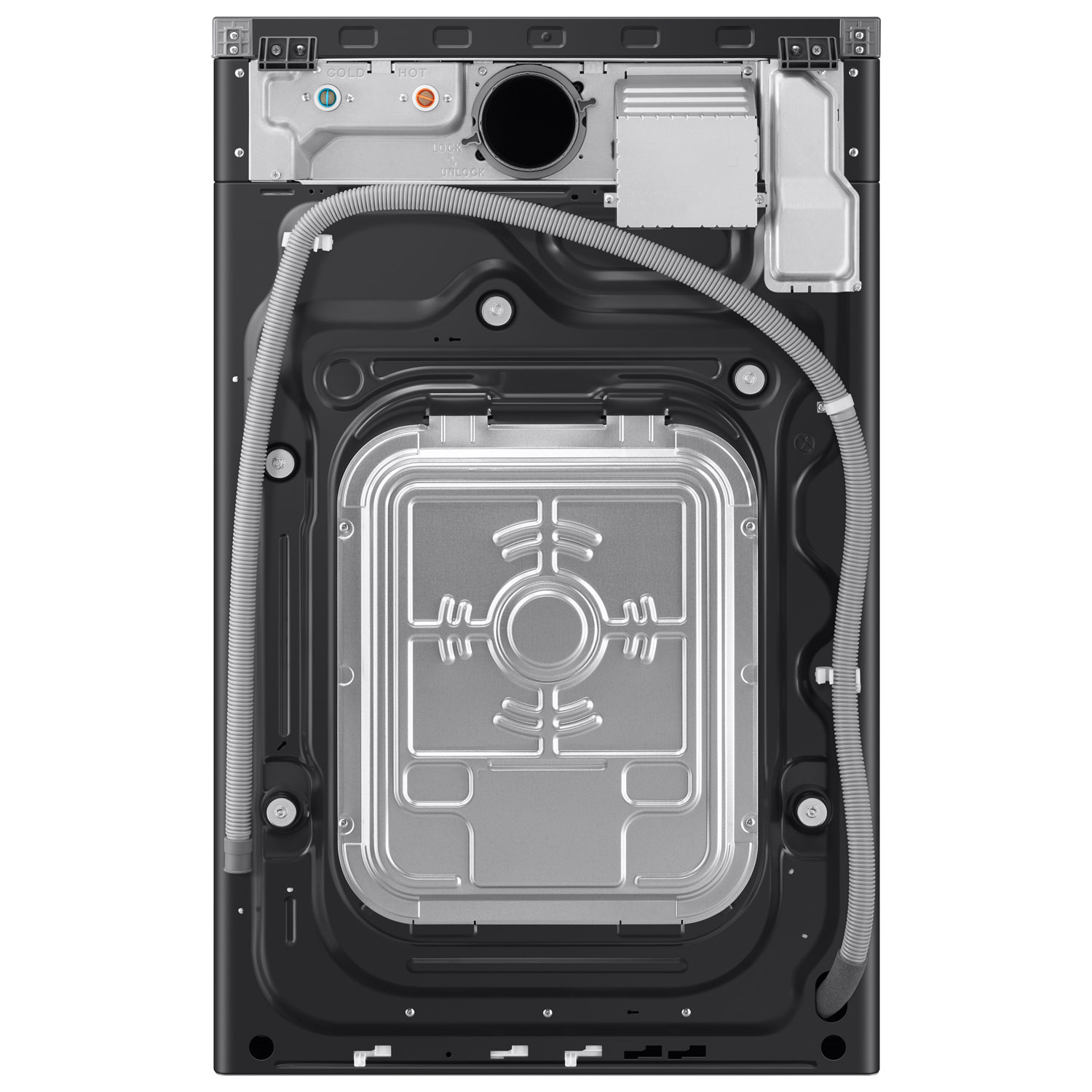 Samsung 6.1 Cu. Ft. Vented Electric Washer & Dryer Combo - Brushed Black