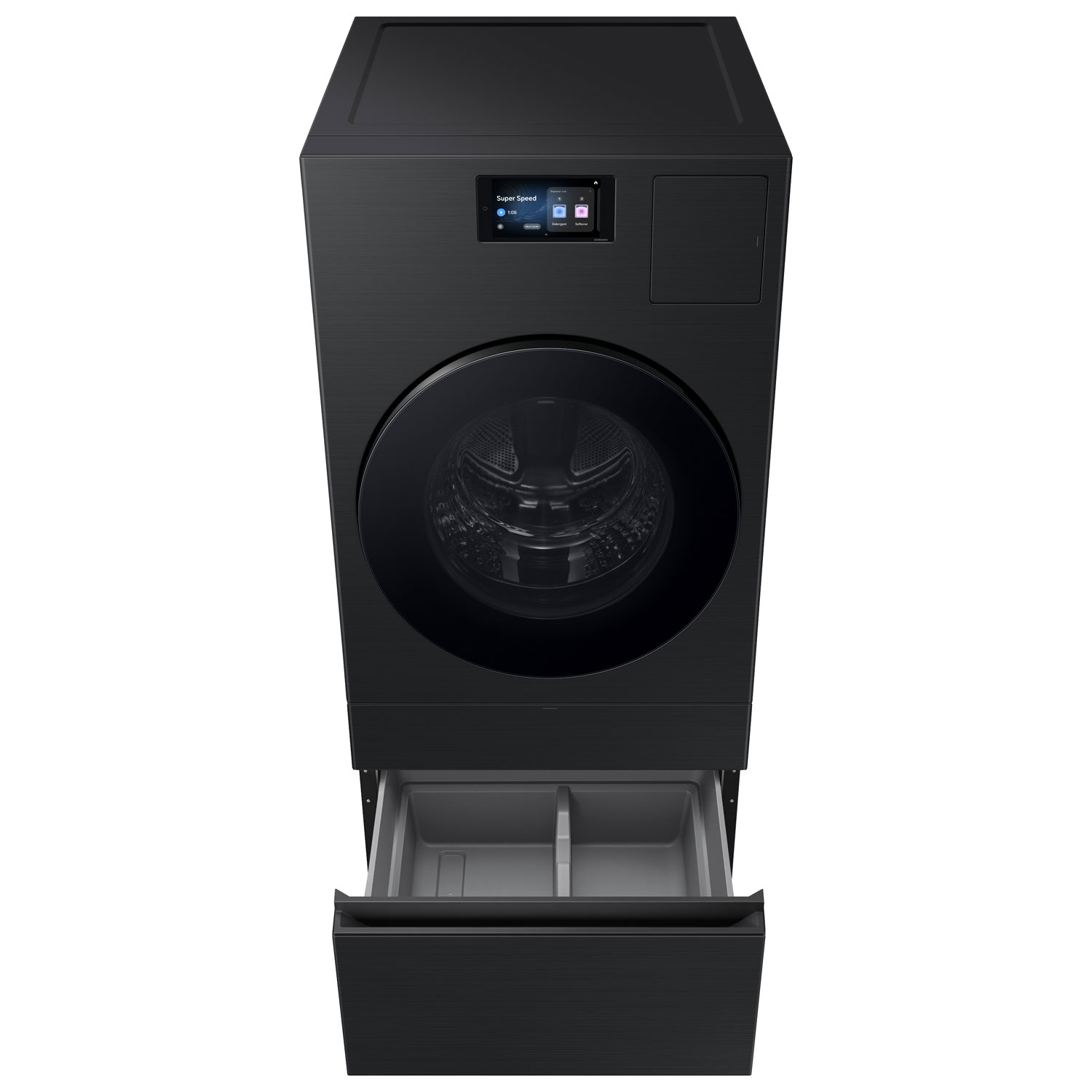 Samsung 6.1 Cu. Ft. Vented Electric Washer & Dryer Combo - Brushed Black