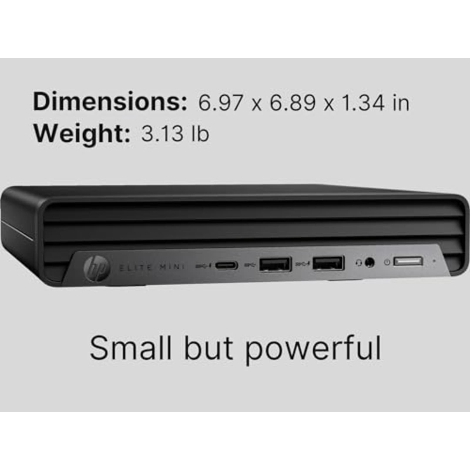 Refurbished HP EliteDesk 800 G9 Mini Desktop (2023) | Core i7 - 12700T - 512GB SSD Hard Drive - 16GB RAM | 12 cores @ 4.7 GHz Win 11 Pro Black