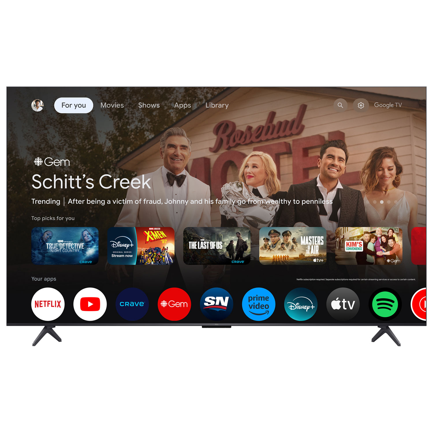 TCL 75" QM6K Series 4K UHD HDR QD-Mini LED Smart Google TV - 2025