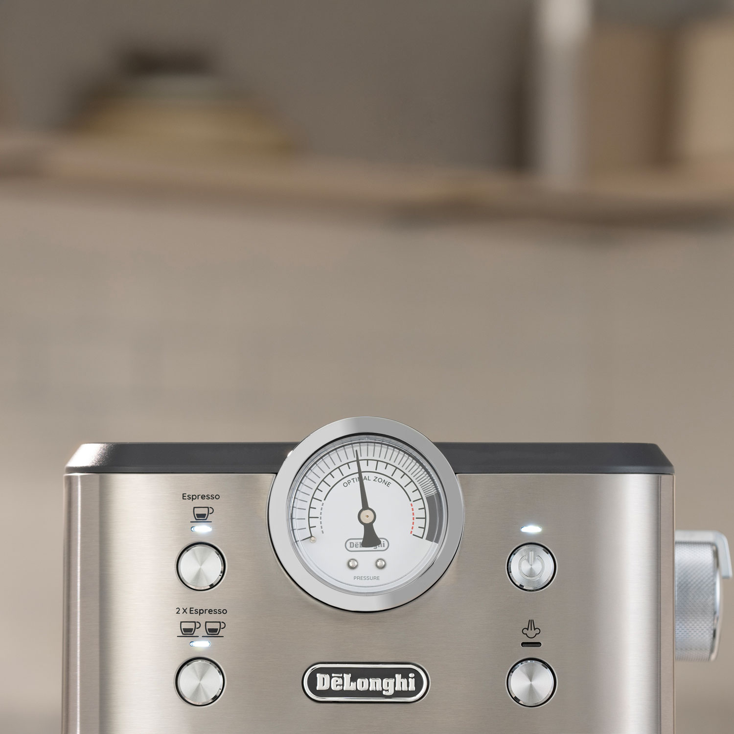 De’Longhi Linea Classic Espresso Machine - Stainless & Grey