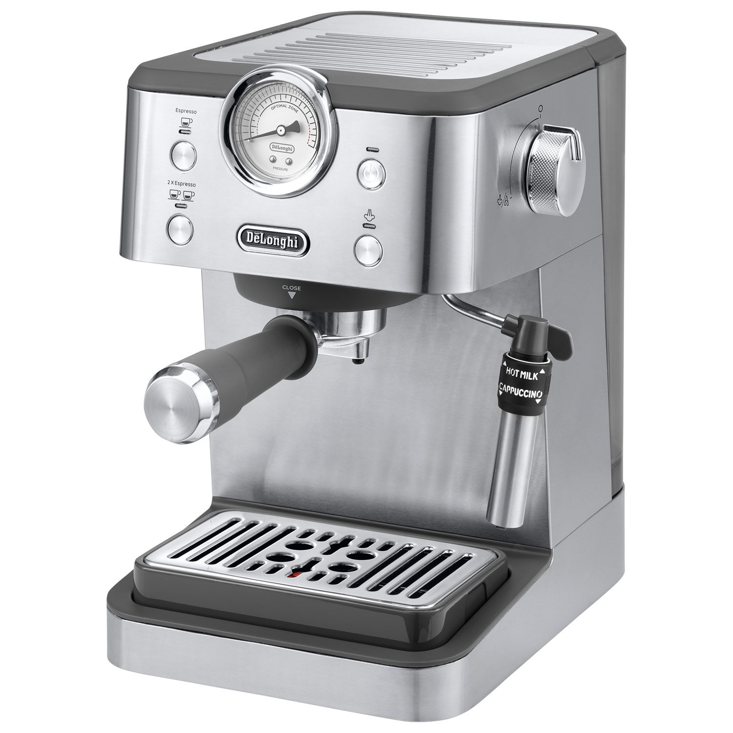 De’Longhi Linea Classic Espresso Machine - Stainless & Grey