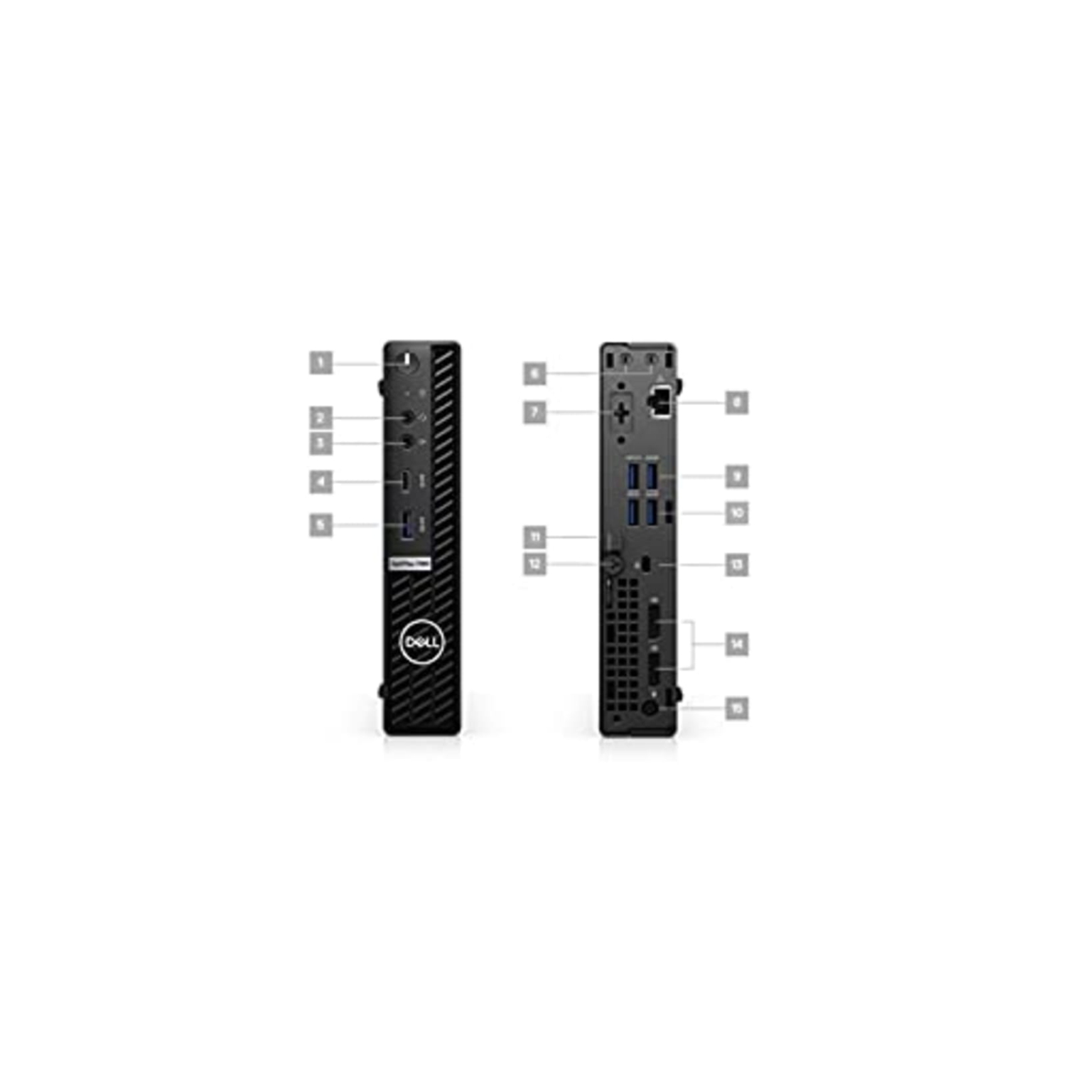 Refurbished Dell Optiplex 7080 Micro Desktop | Core i5 - 10500T - 512GB SSD + 512GB SSD Hard Drive - 16GB RAM | 6 cores @ 3.8 GHz Win 11 Pro Black