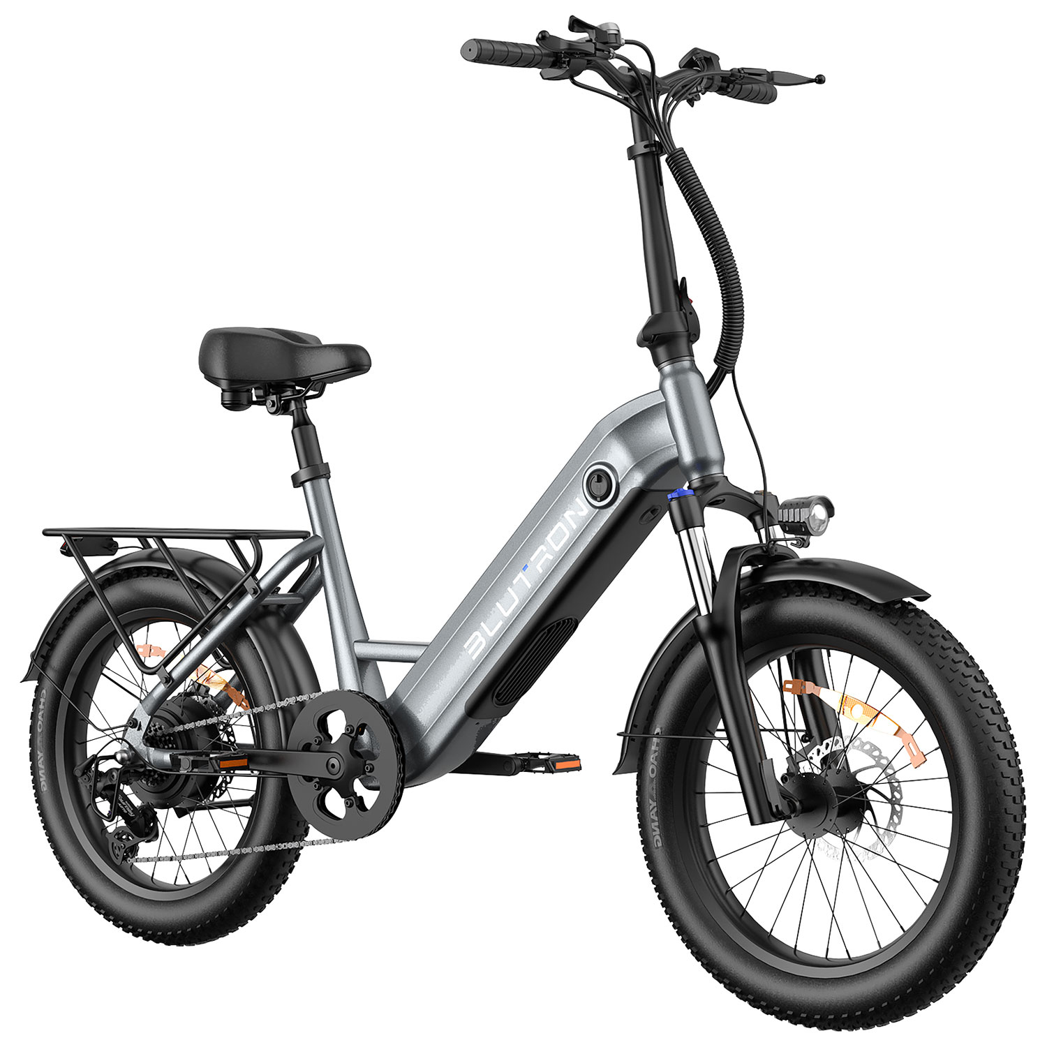 Vélo électrique repliable EB750S de Blutron - Gris futuriste - Exclusivité Best Buy