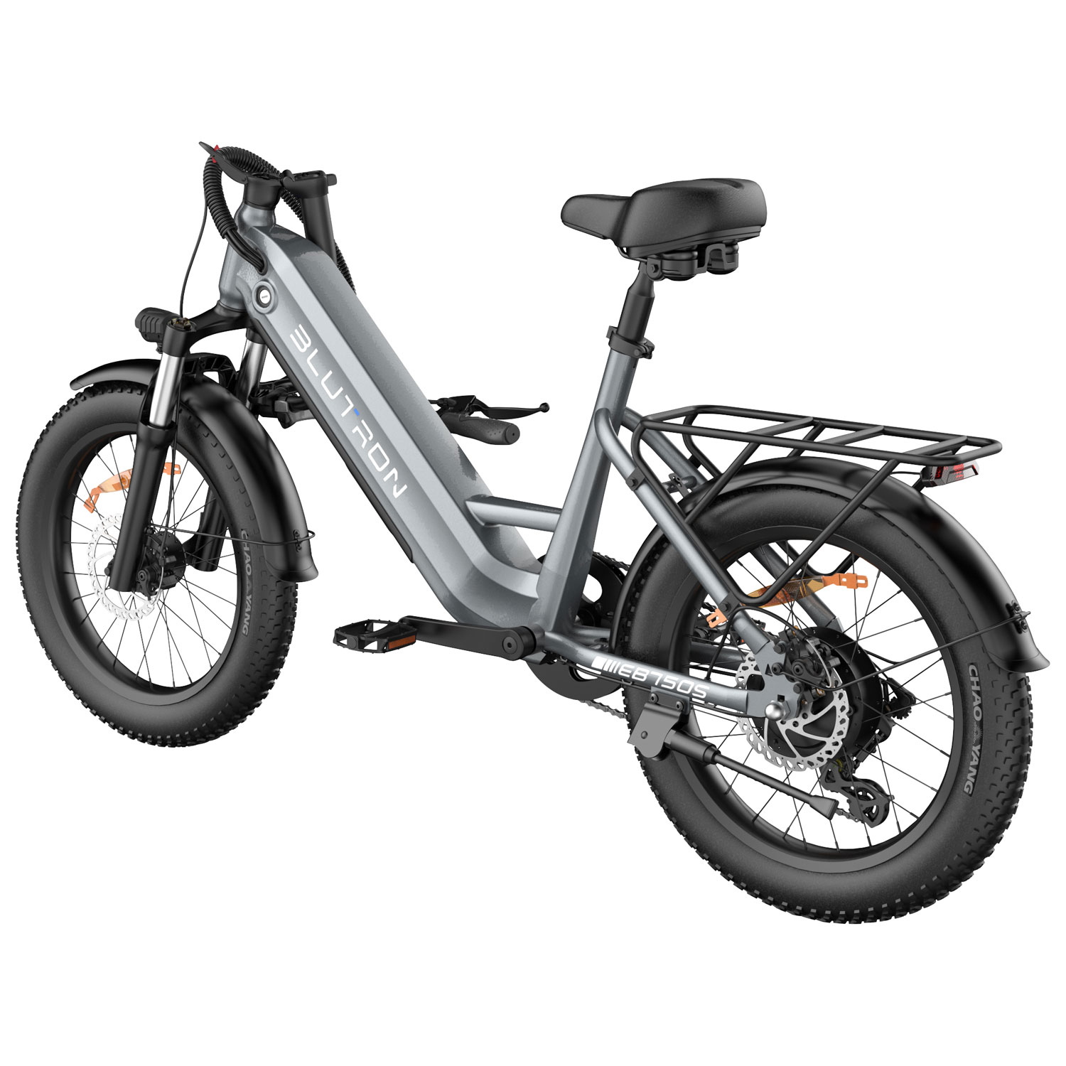 Vélo électrique repliable EB750S de Blutron - Gris futuriste - Exclusivité Best Buy