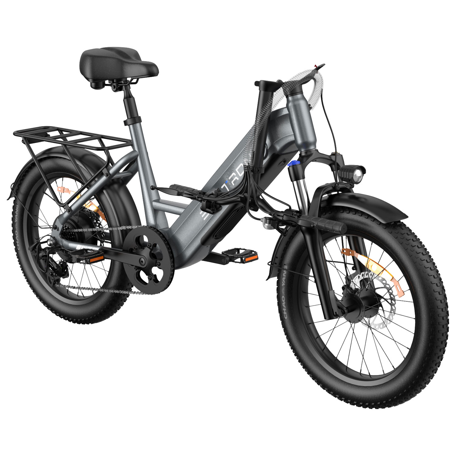 Vélo électrique repliable EB750S de Blutron - Gris futuriste - Exclusivité Best Buy