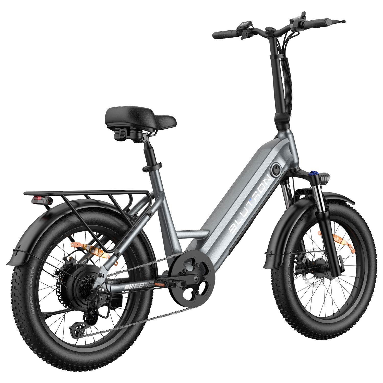 Vélo électrique repliable EB750S de Blutron - Gris futuriste - Exclusivité Best Buy