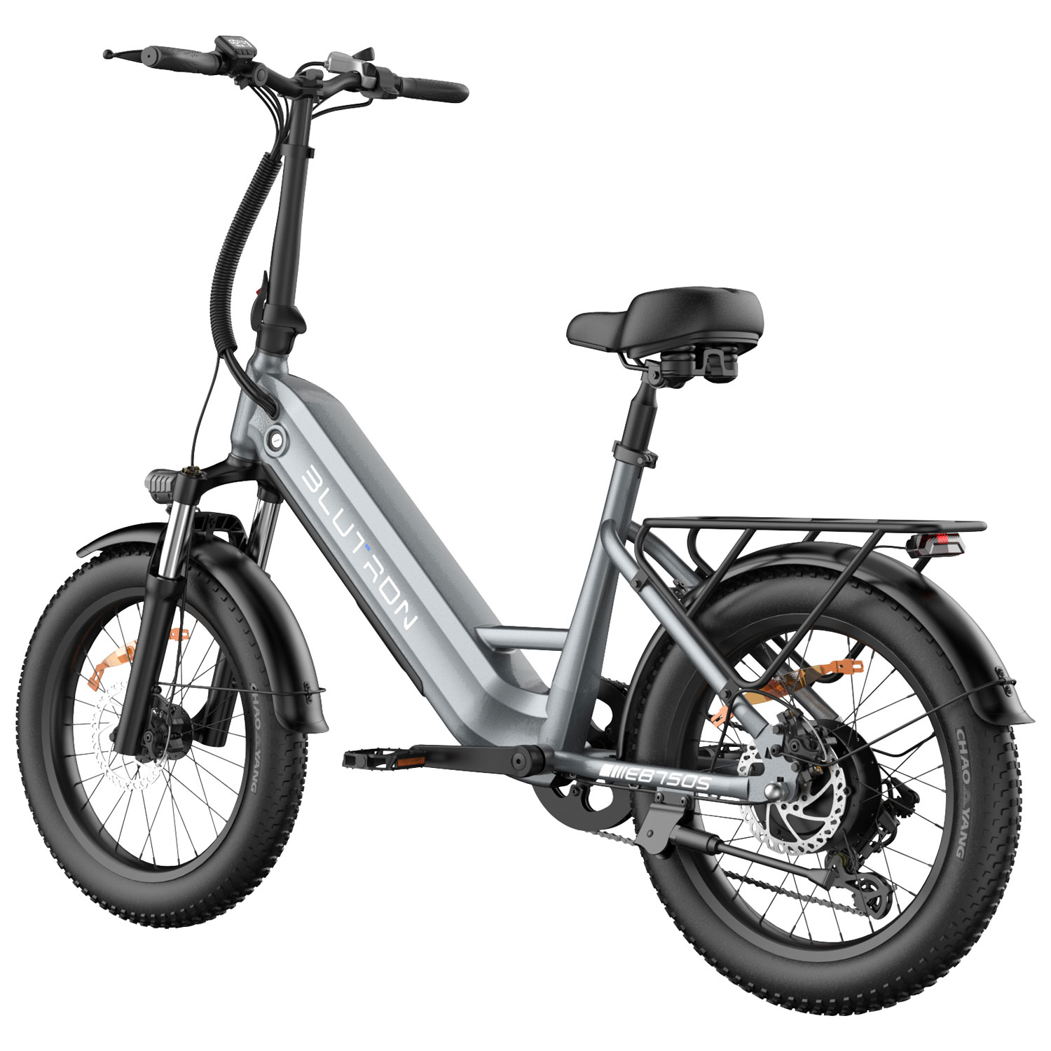 Vélo électrique repliable EB750S de Blutron - Gris futuriste - Exclusivité Best Buy