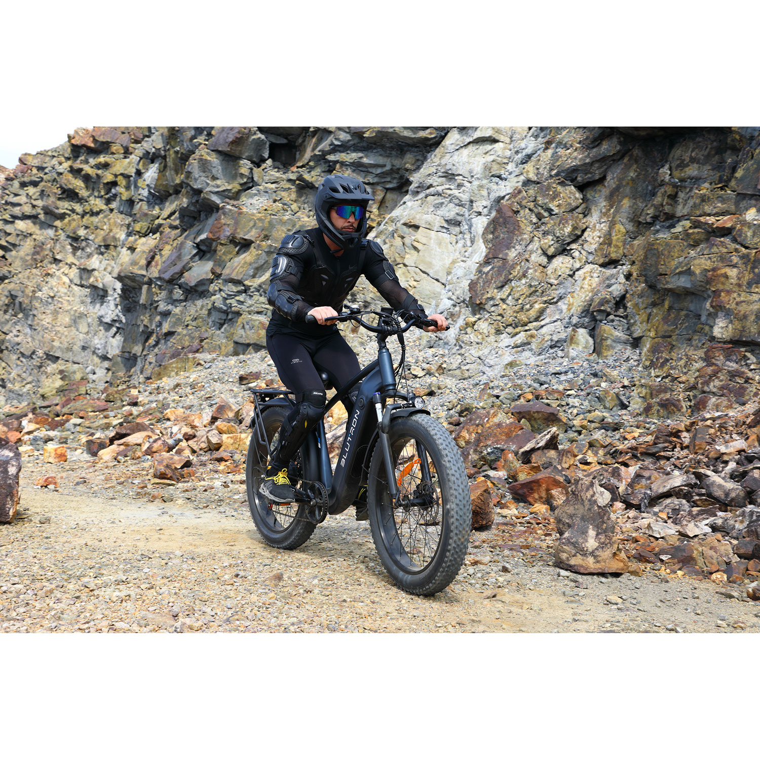 Vélo électrique à gros pneus EB880 de Blutron - Bleu interstellaire - Exclusivité de Best Buy