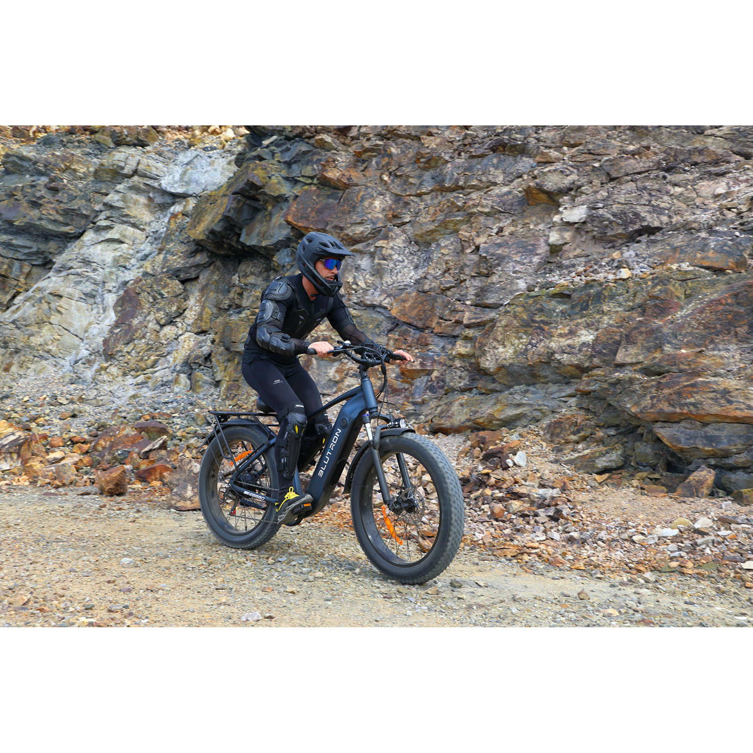 Vélo électrique à gros pneus EB880 de Blutron - Bleu interstellaire - Exclusivité de Best Buy