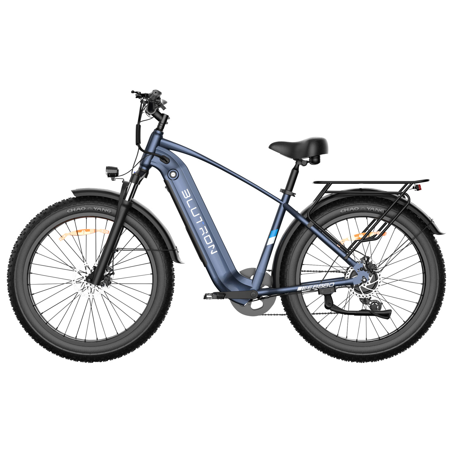 Vélo électrique à gros pneus EB880 de Blutron - Bleu interstellaire - Exclusivité de Best Buy
