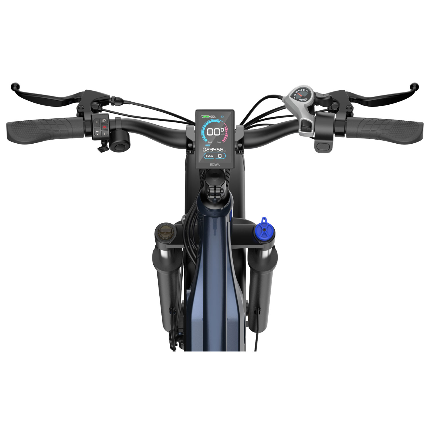 Vélo électrique à gros pneus EB880 de Blutron - Bleu interstellaire - Exclusivité de Best Buy