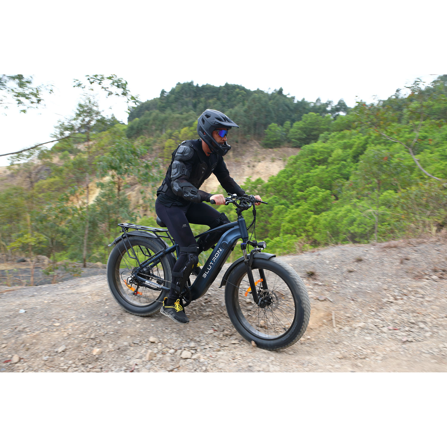 Vélo électrique à gros pneus EB880 de Blutron - Bleu interstellaire - Exclusivité de Best Buy