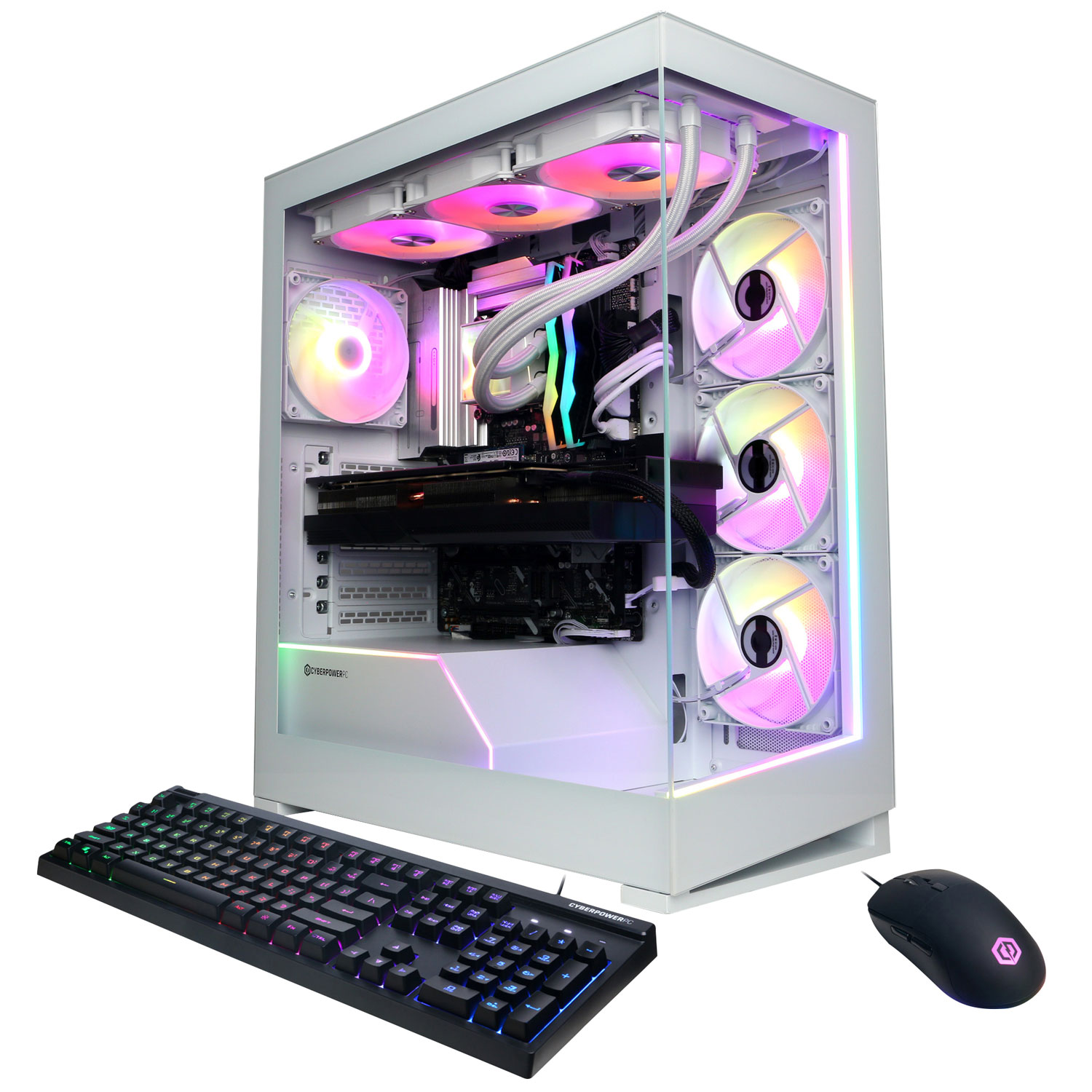 CyberPowerPC Gamer Supreme Gaming PC - White (Intel Core Ultra 9 285K/64GB RAM/4TB SSD/GeForce RTX 5090/Win 11) - Eng