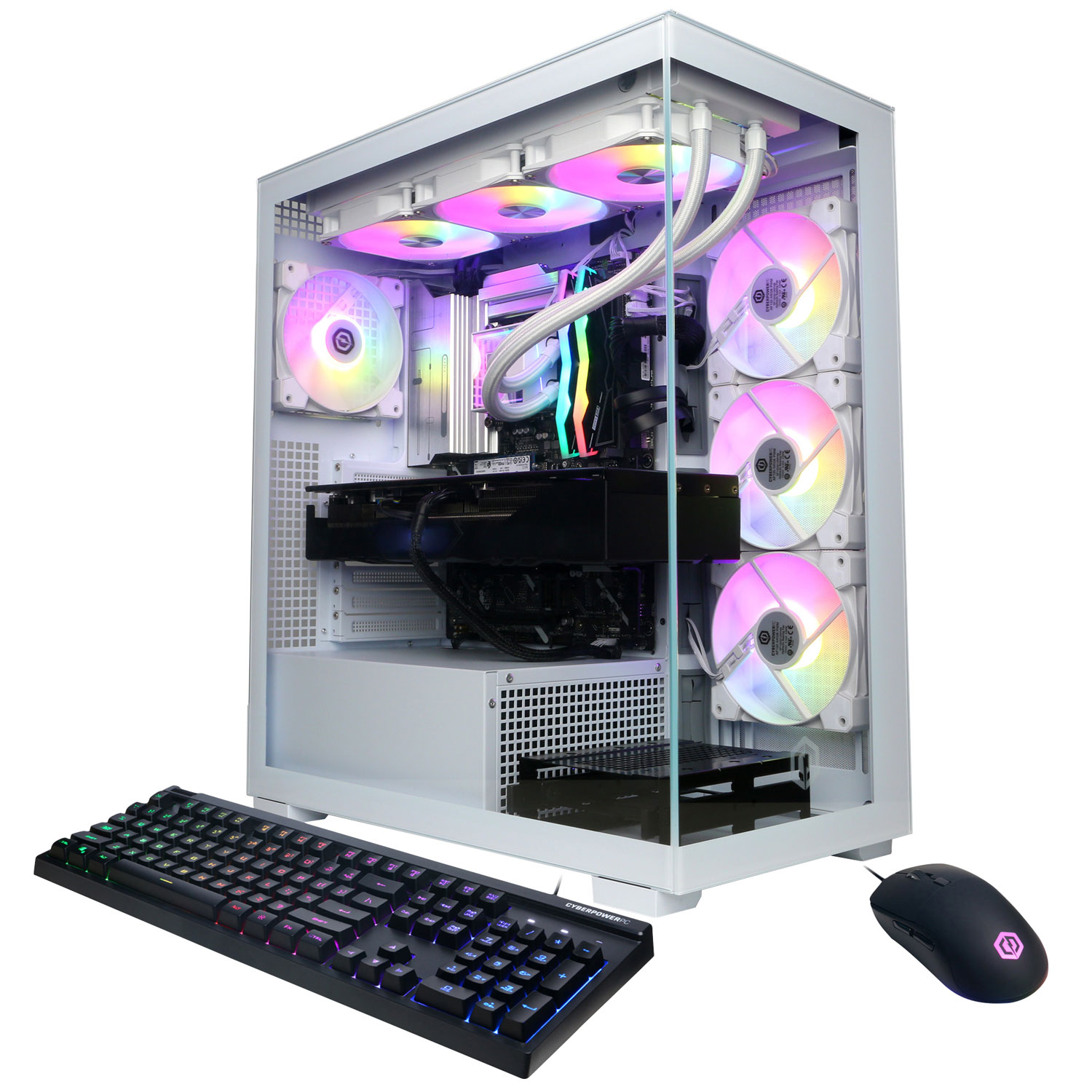 CyberPowerPC Gamer Supreme Gaming PC - White (Intel Core Ultra 9 285K/64GB RAM/4TB SSD/GeForce RTX 5080/Win 11) - Eng