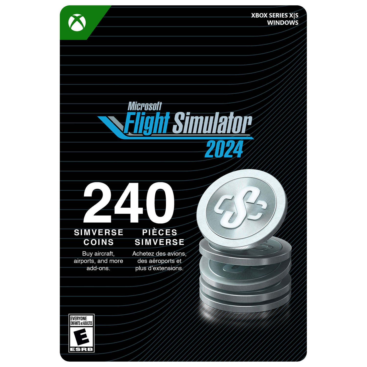 Microsoft Flight Simulator 2024 - 240 pièces Simverse - Téléchargement numérique