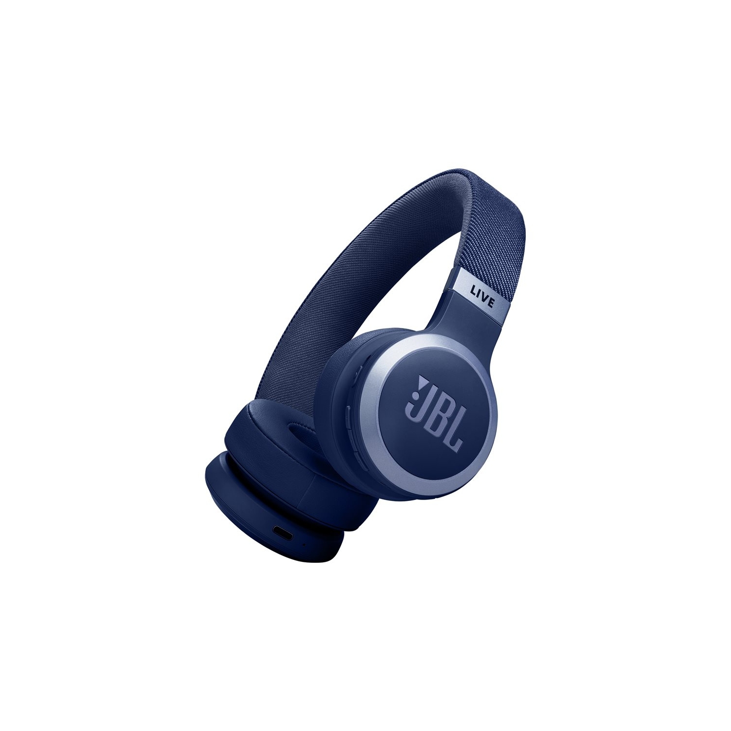 Open Box - JBL Live 670NC On-Ear Noise Cancelling Bluetooth Headphones - Blue