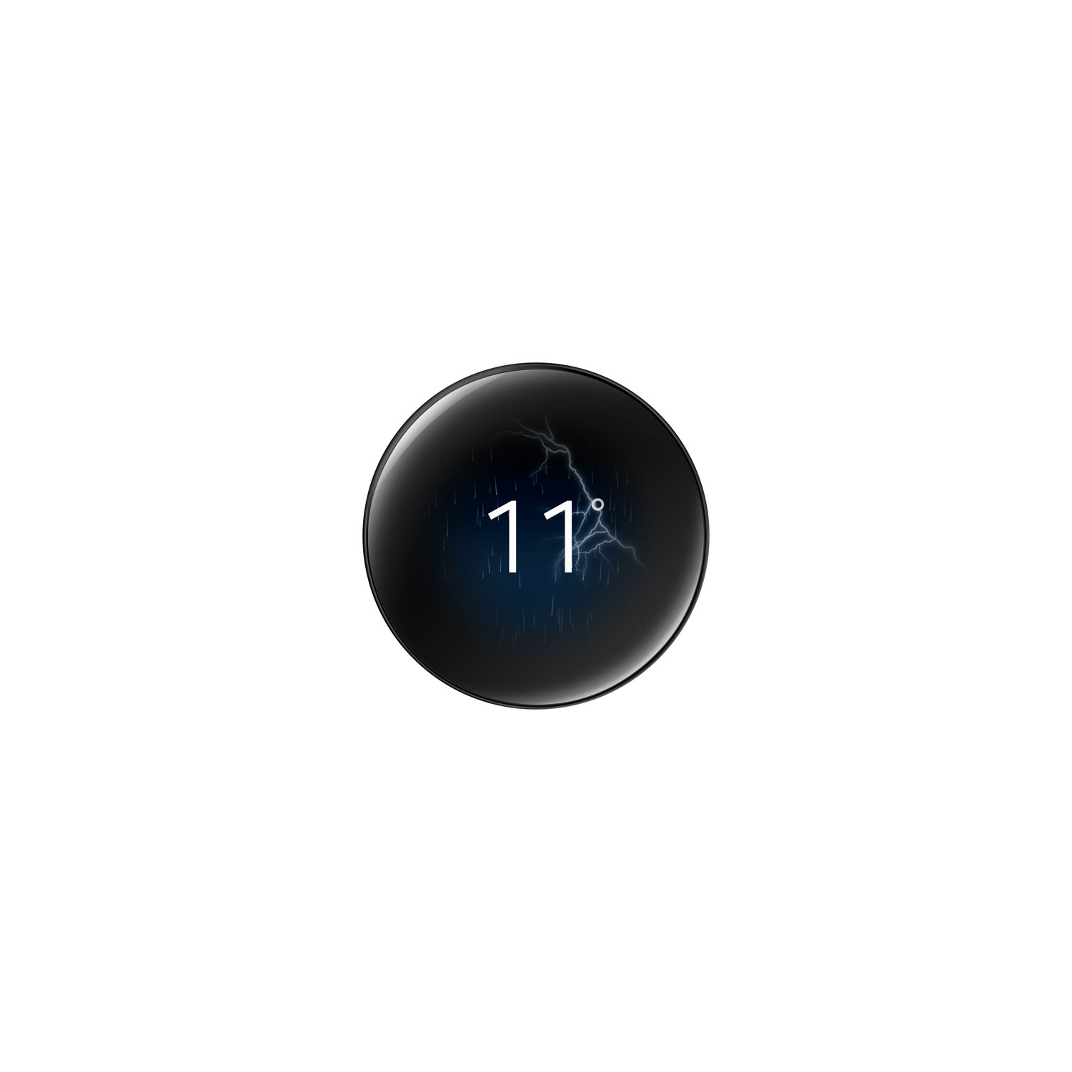 Google Nest Wi-Fi Smart Learning Thermostat - Polished Obsidian