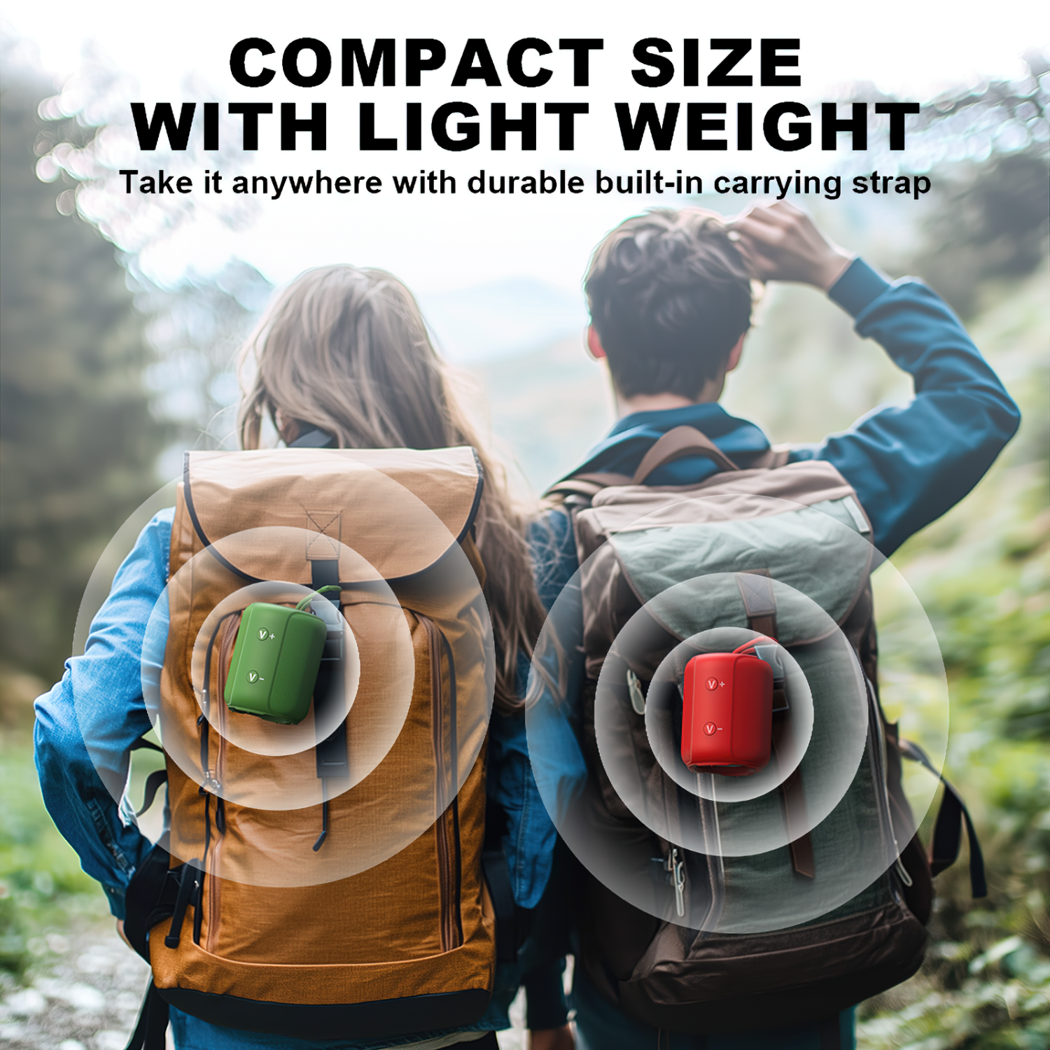 Bobtot Portable Speaker Bluetooth 10W Peak, IPX6 Shower Speaker, 25H Playing Time, Loud and Stereo Sound with Bass, Dual Pairing, Small Bluetooth