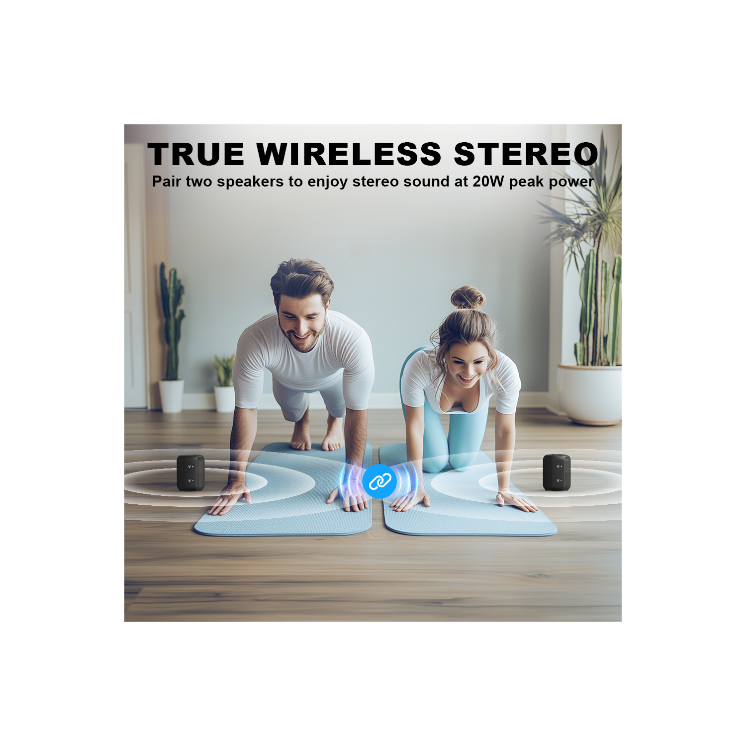 Bobtot Portable Speaker Bluetooth 10W Peak, IPX6 Shower Speaker, 25H Playing Time, Loud and Stereo Sound with Bass, Dual Pairing, Small Bluetooth