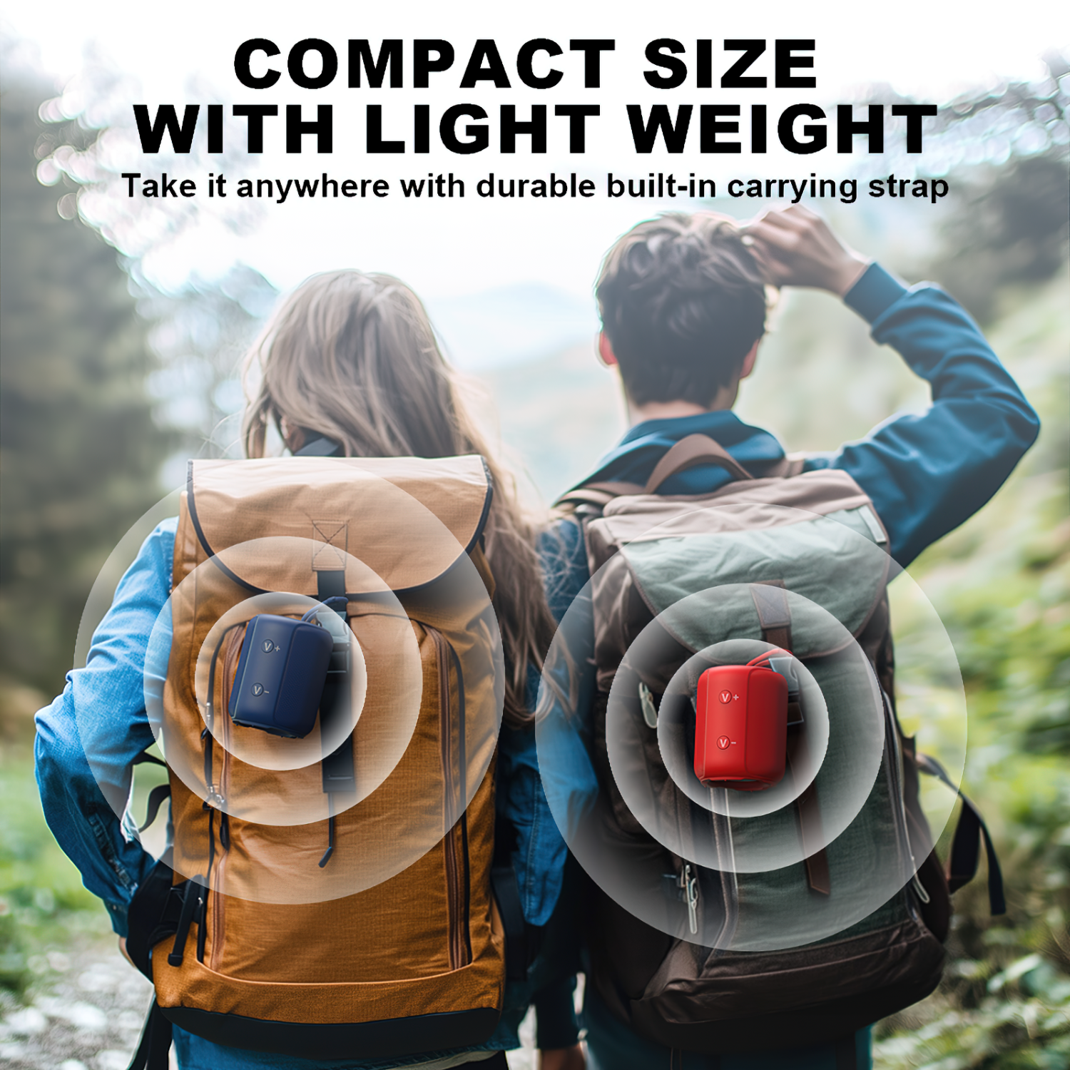 Bobtot Portable Speaker Bluetooth 10W Peak, IPX6 Shower Speaker, 25H Playing Time, Loud and Stereo Sound with Bass, Dual Pairing, Small Bluetooth