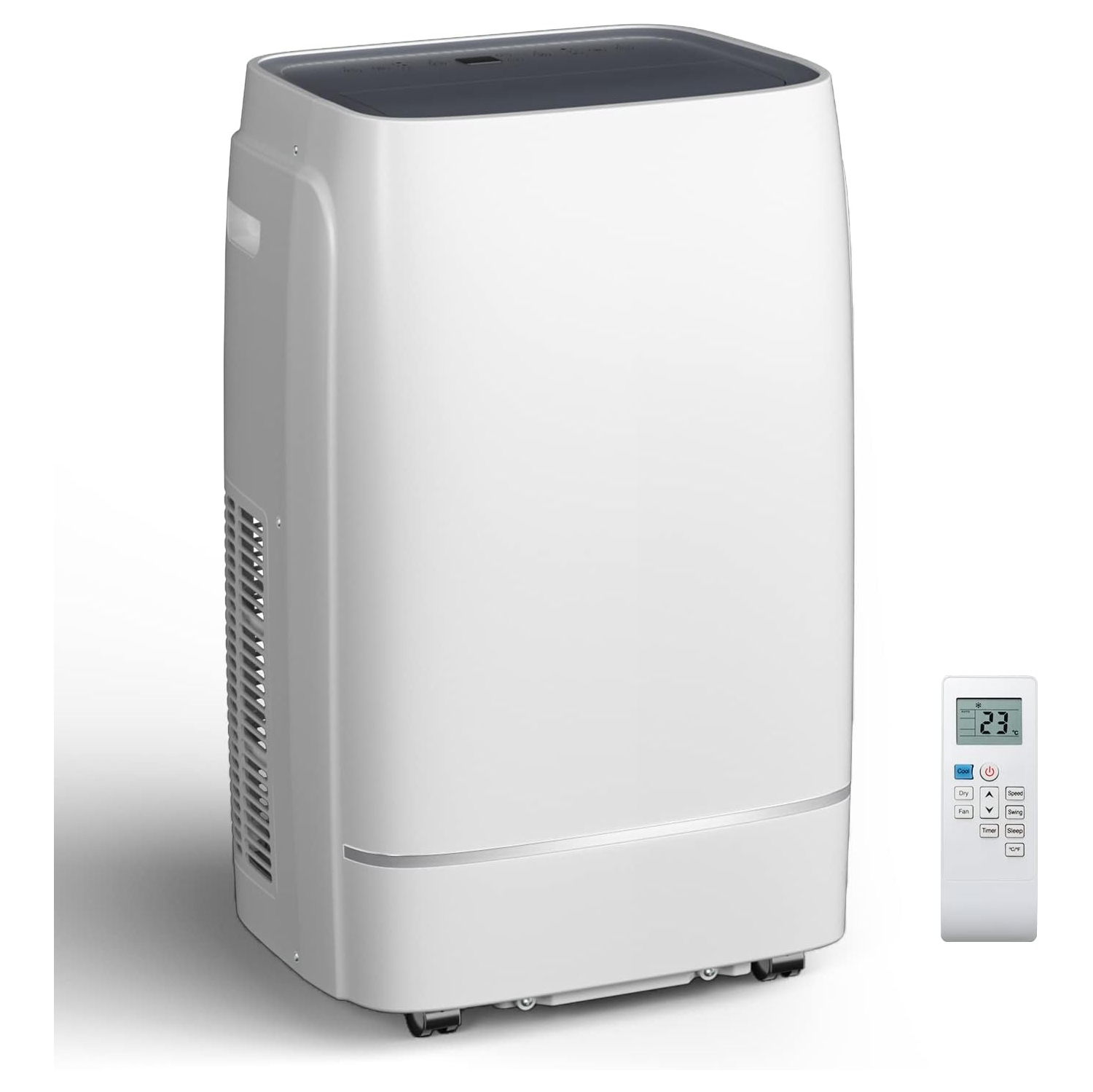COWSAR 12000 BTU Portable Air Conditioner 4-IN-1 Portable AC Unit 24H Timer Room Air Conditioners 400 Sq.Ft. Coverage ＜53dB Stand Up Air Conditioner