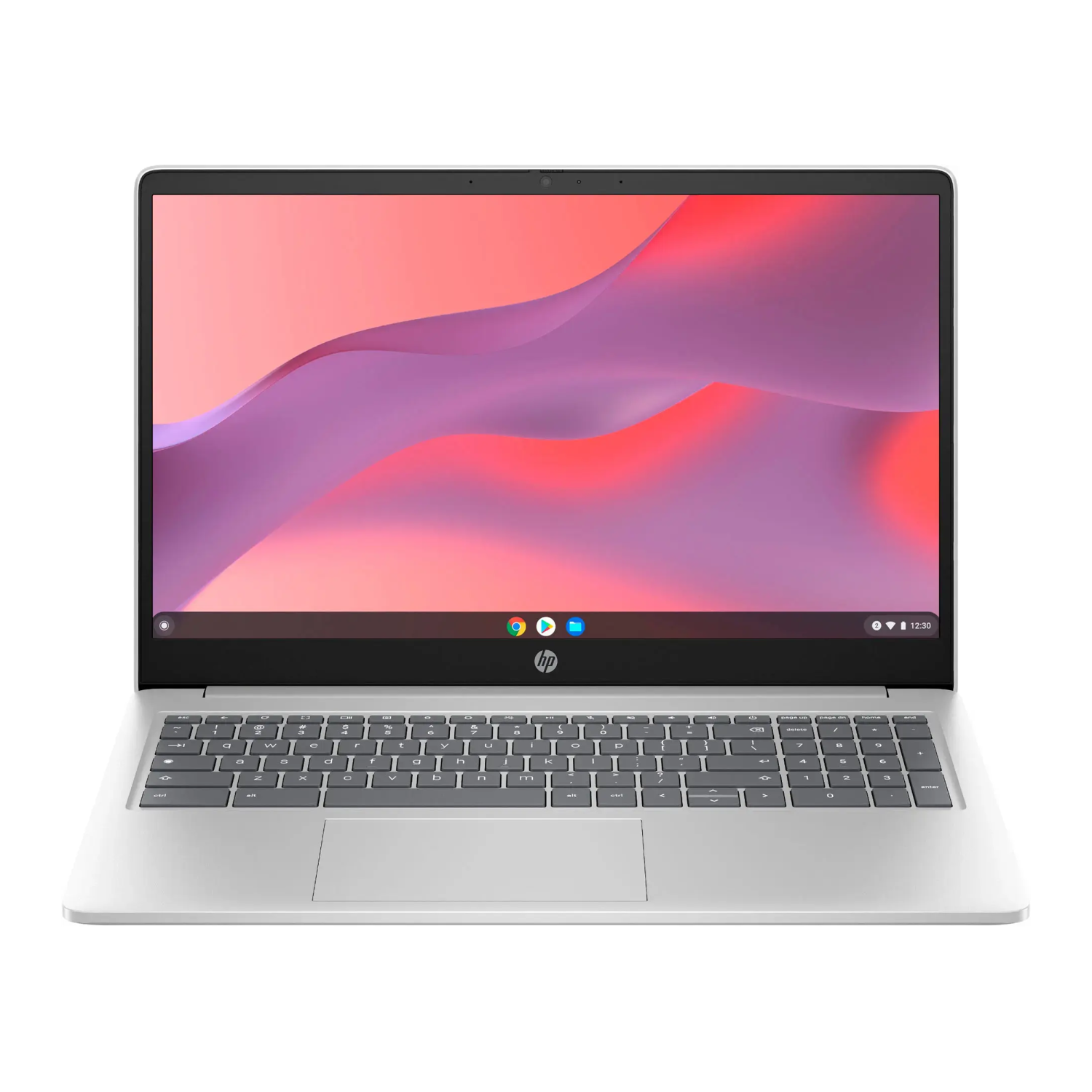 HP 15.6" HD Anti-Glare Chromebook Laptop -Silver