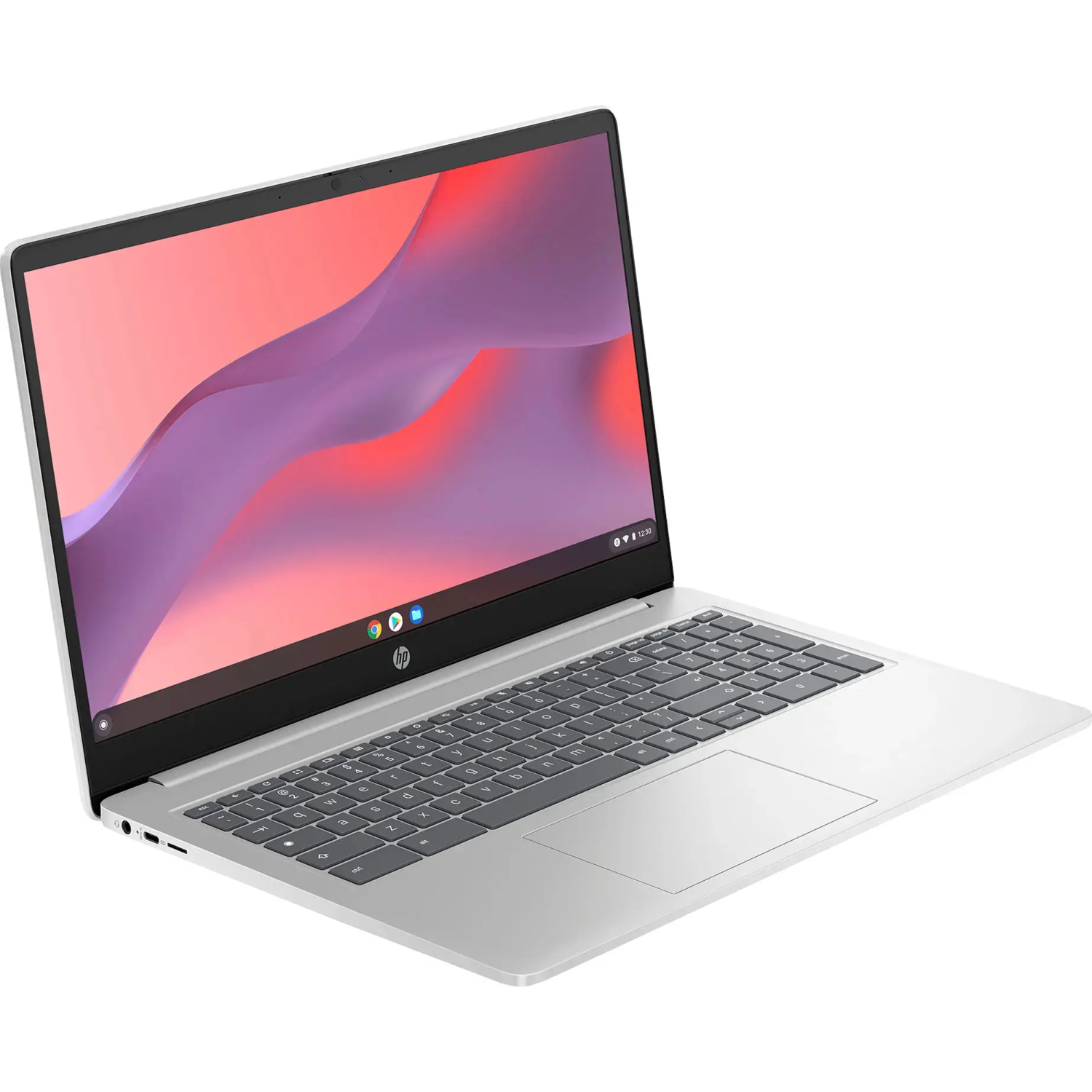HP 15.6" HD Anti-Glare Chromebook Laptop -Silver