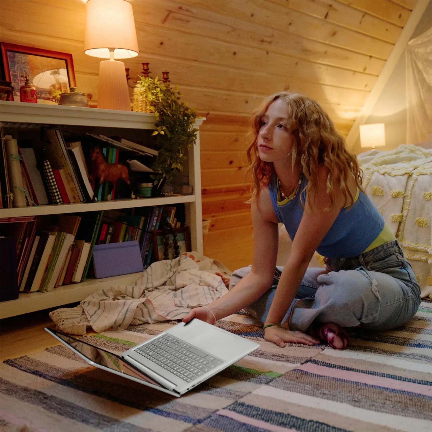 HP 15.6" HD Anti-Glare Chromebook Laptop -Silver