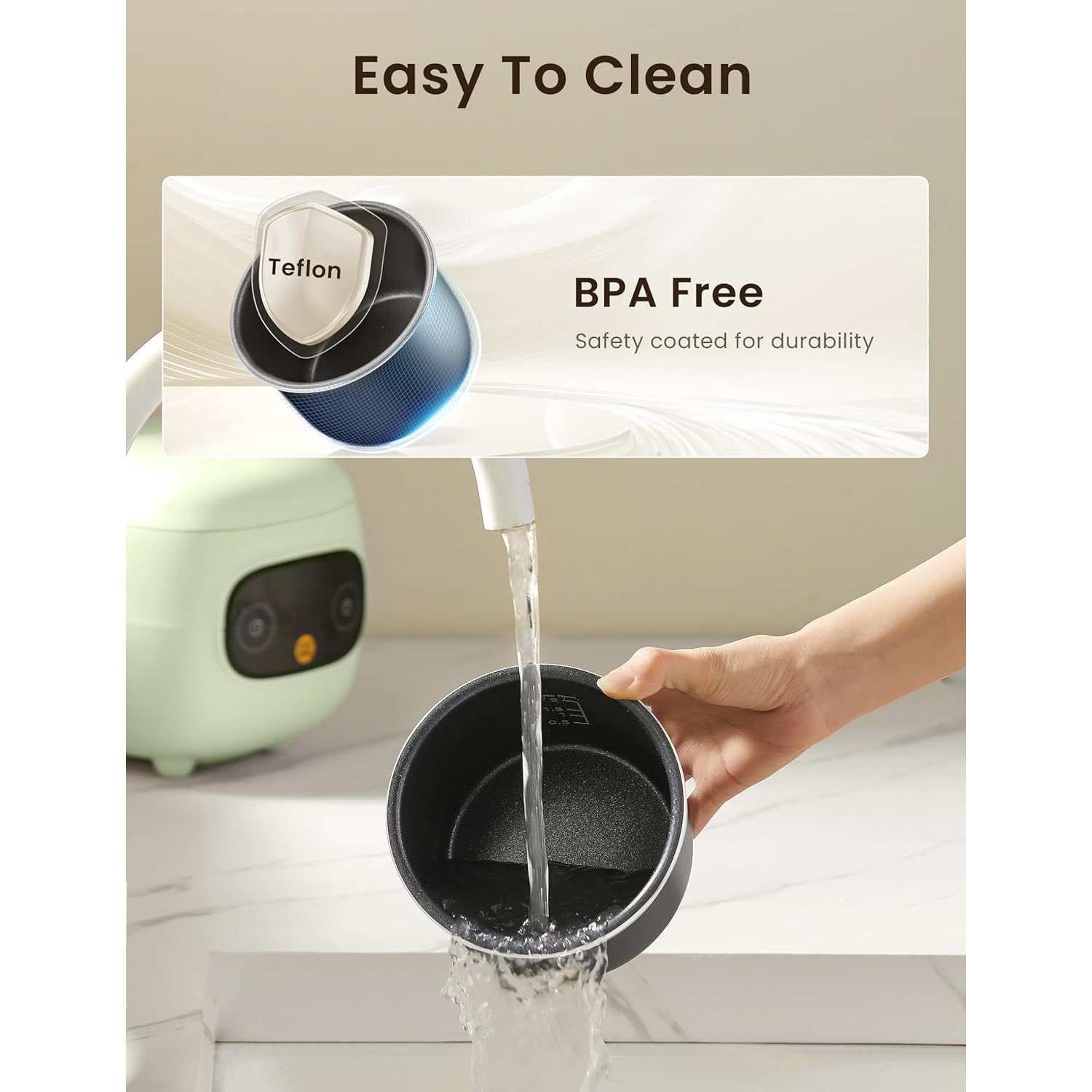 COMFEE' Mini Rice Cooker 4 Cups Cooked/2 Cups Uncooked, Portable Non-Stick rice maker, 24 hours Timer Delay, 6 Functions, Fast Cooker, Brown Rice,