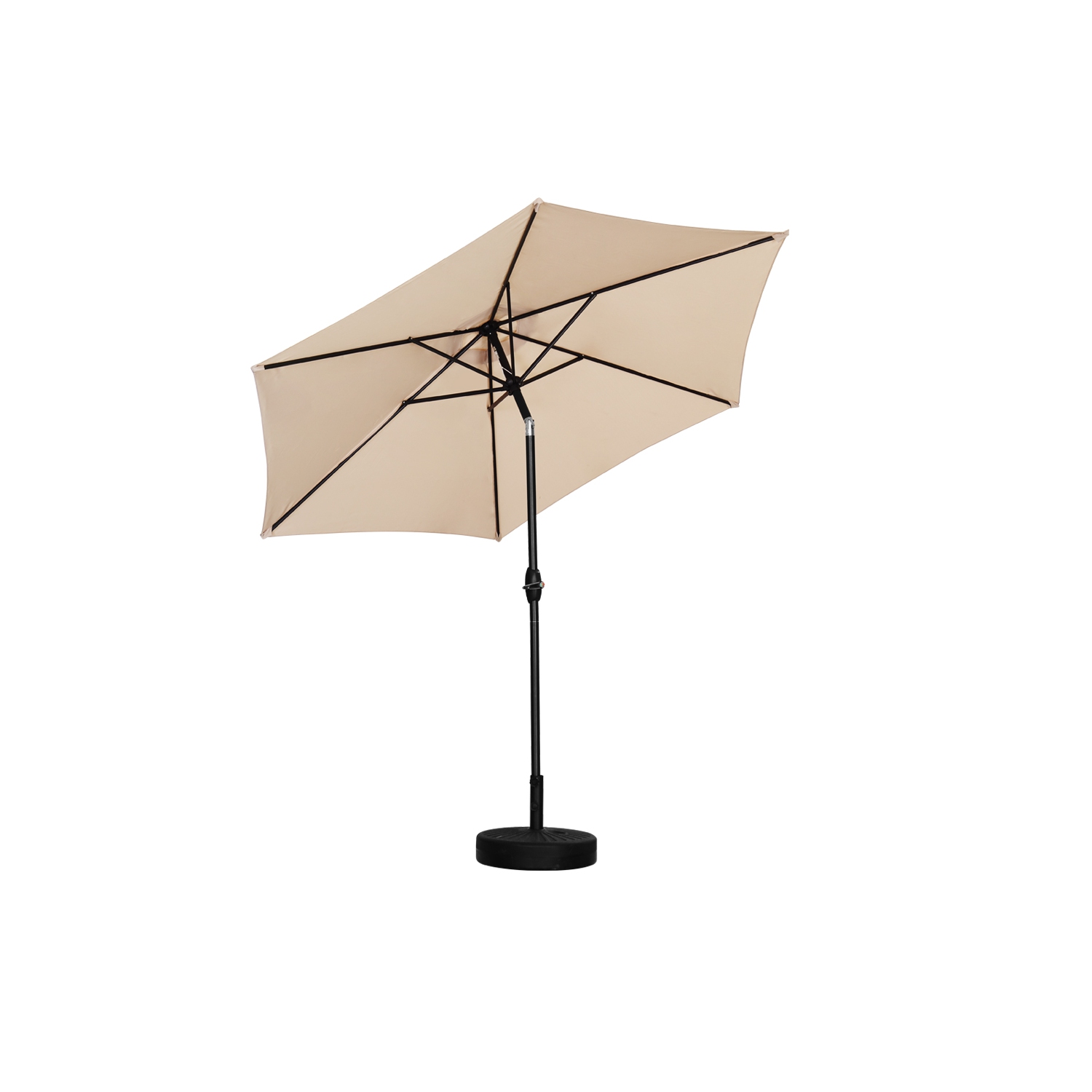 Ainfox 9FT Patio Umbrella Outdoor Table Umbrella Khaki