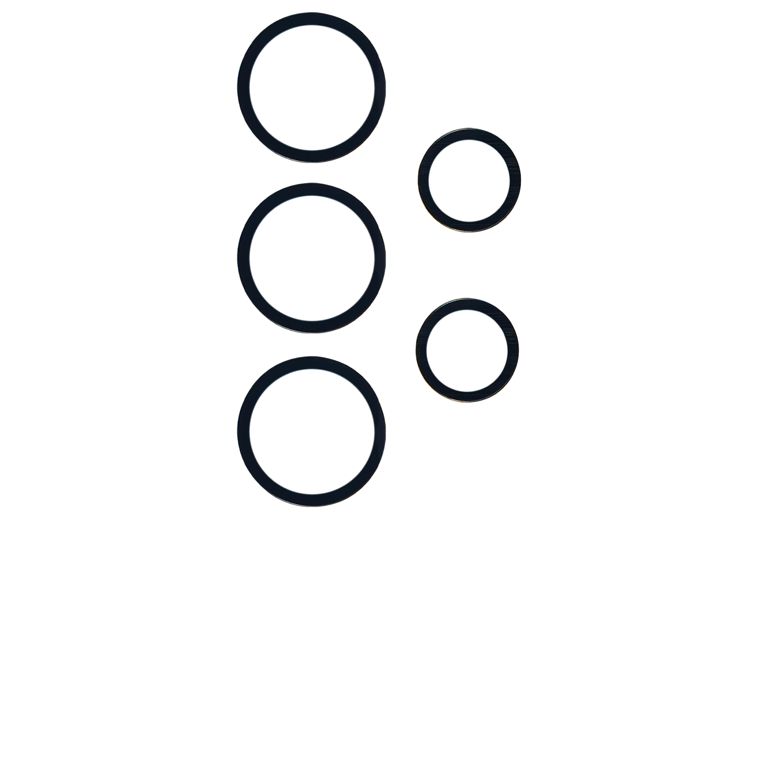 Lentille de caméra arrière de remplacement de qualité supérieure pour Galaxy S23 Ultra 5G de Samsung - Paquet de 10 avec adhésif