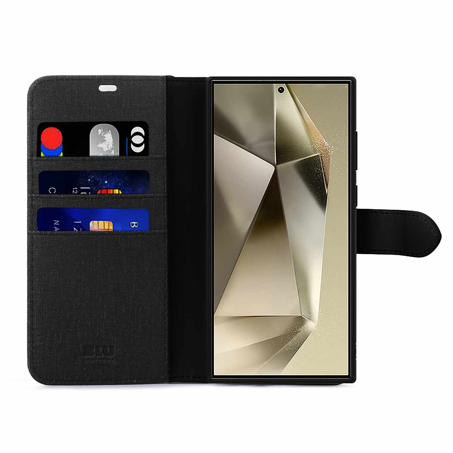 Étui folio 2-en-1 de Blu Element | Conçu pour Galaxy S25 Ultra | Noir