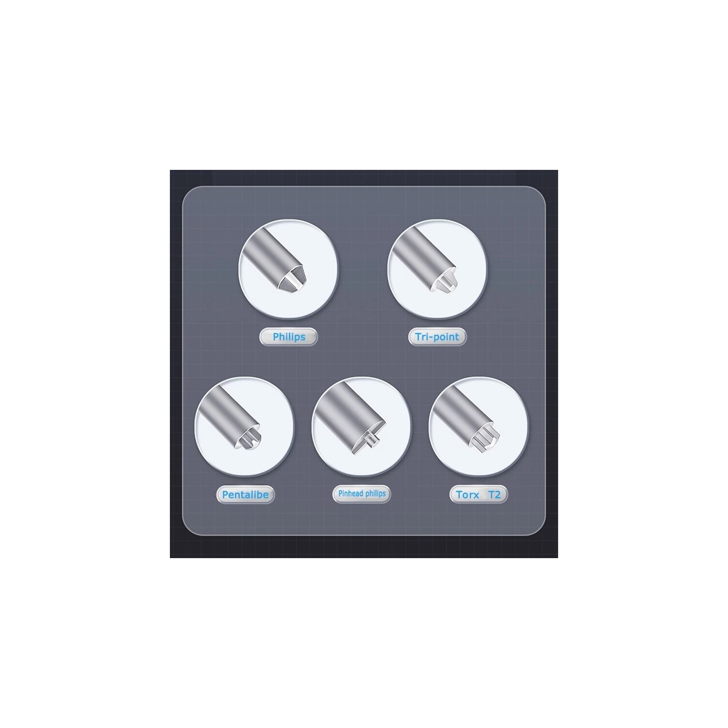 Tournevis cruciforme 2,0&nbsp;mm haute précision avec prise super tactile - idéal pour la réparation d'appareils électroniques