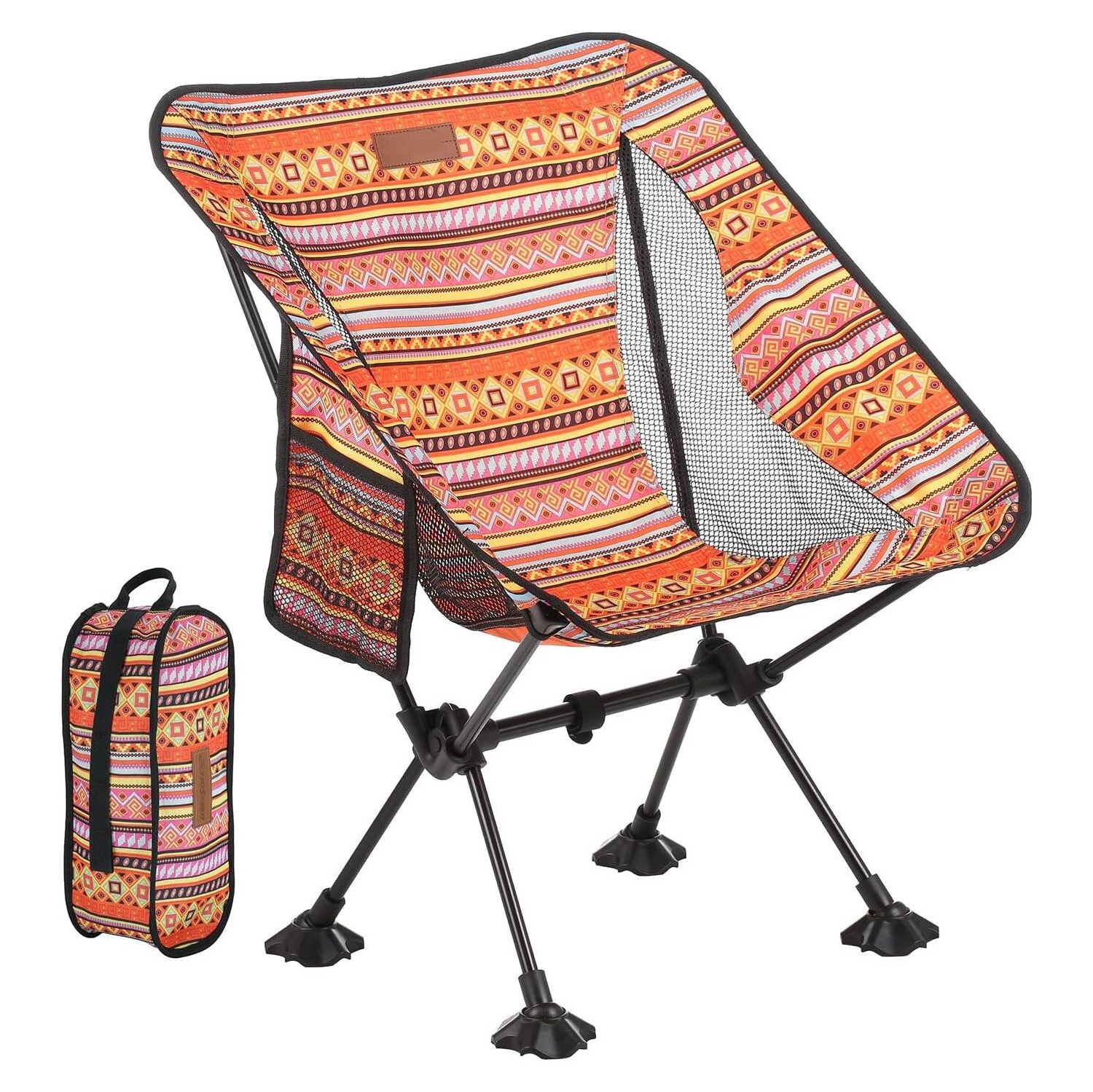 PetginHome-Chaises de camping,Chaise pliante de camping portative légère,Chaise de sac à dos extérieur avec sac de transport pour camping Randonnée