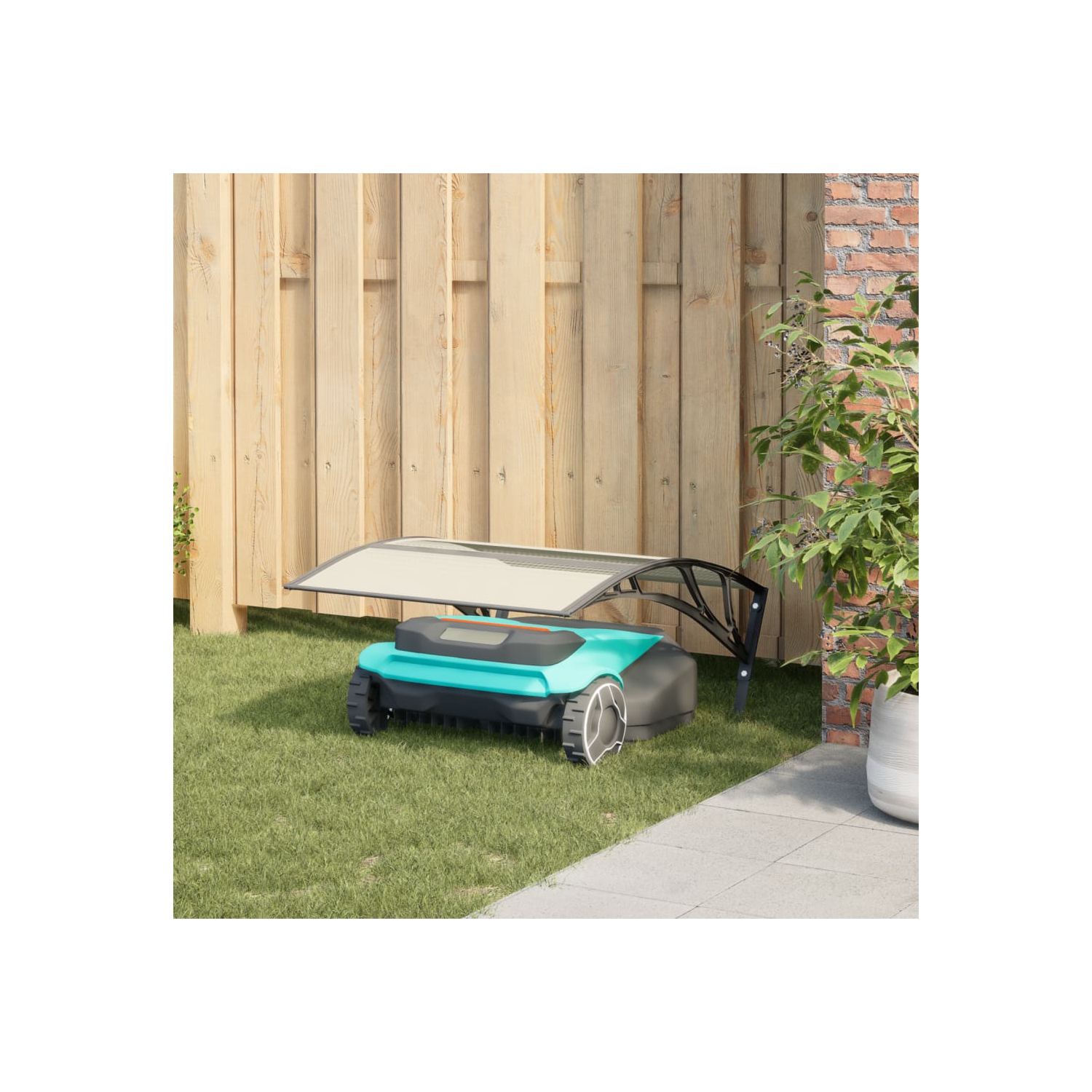 Tondeuse robot de garage vidaXL, noir 80 x 101 x 46&nbsp;cm