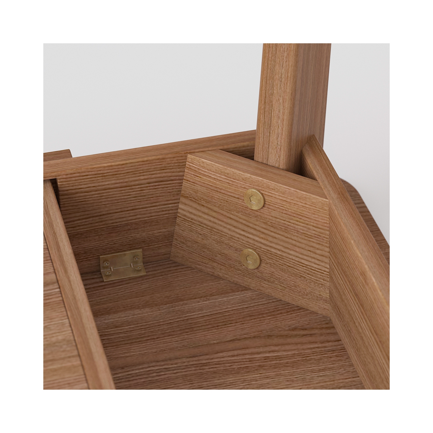 Homsee – Pupitre moderne en bois avec deux tiroirs de rangement, table de bureau à domicile, brun foncé